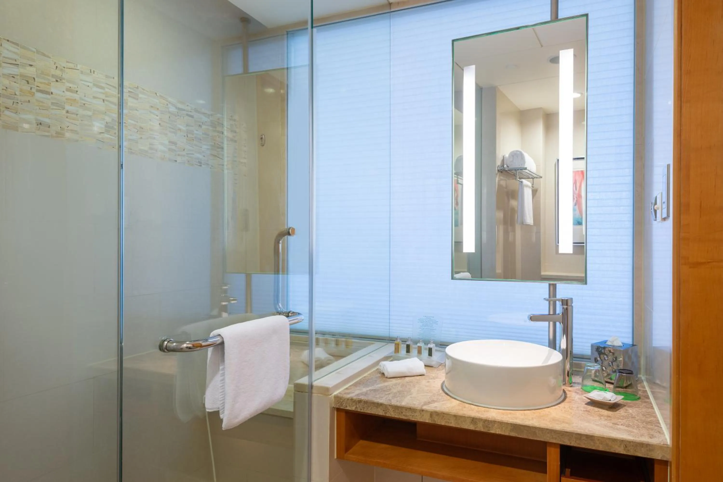 Bathroom in Holiday Inn Shanghai Pudong Kangqiao by IHG - Free shuttle bus to Disney land, Ins Swimming Pool