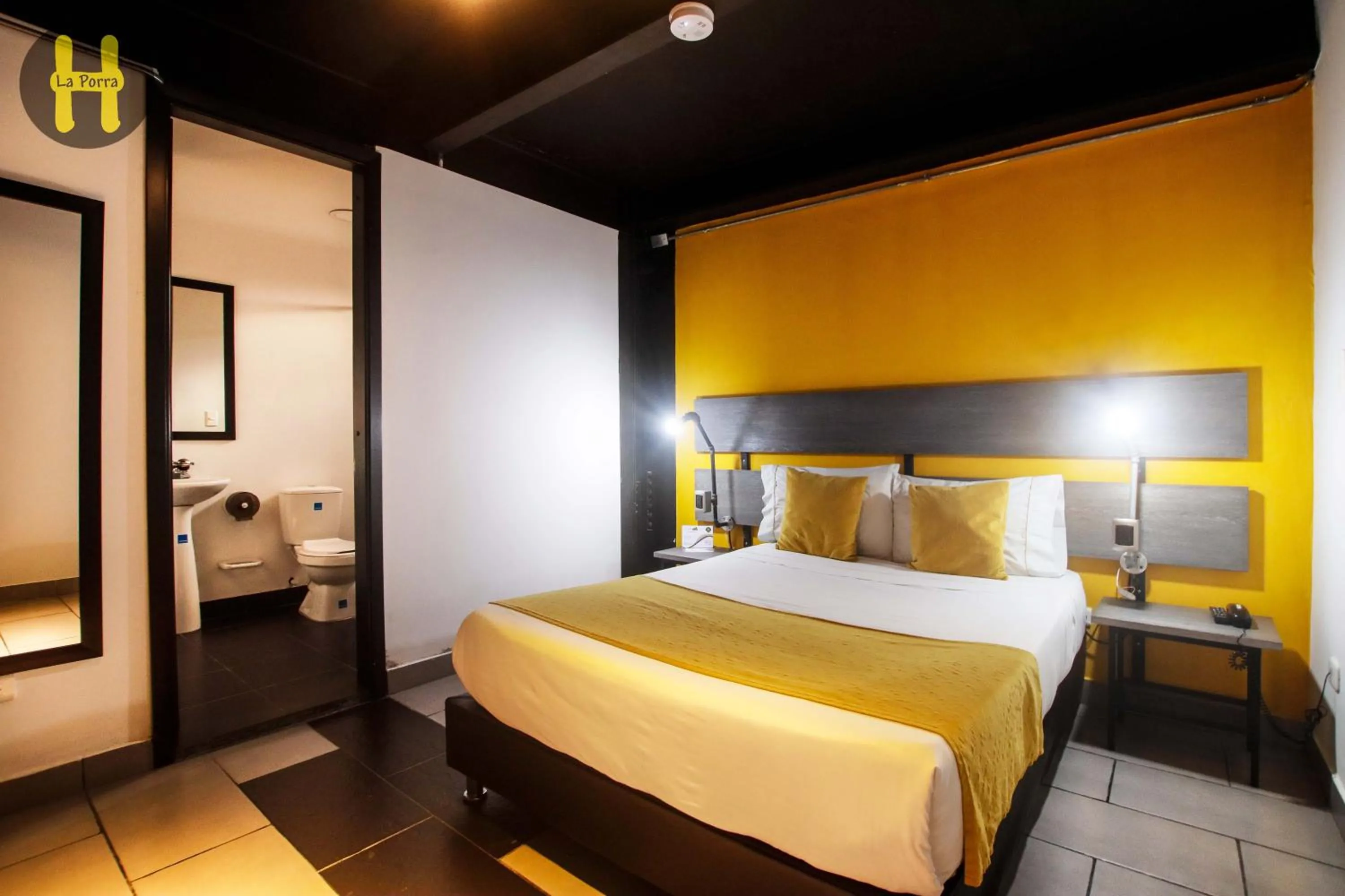 Photo of the whole room, Bed in HOTEl LA PORRA