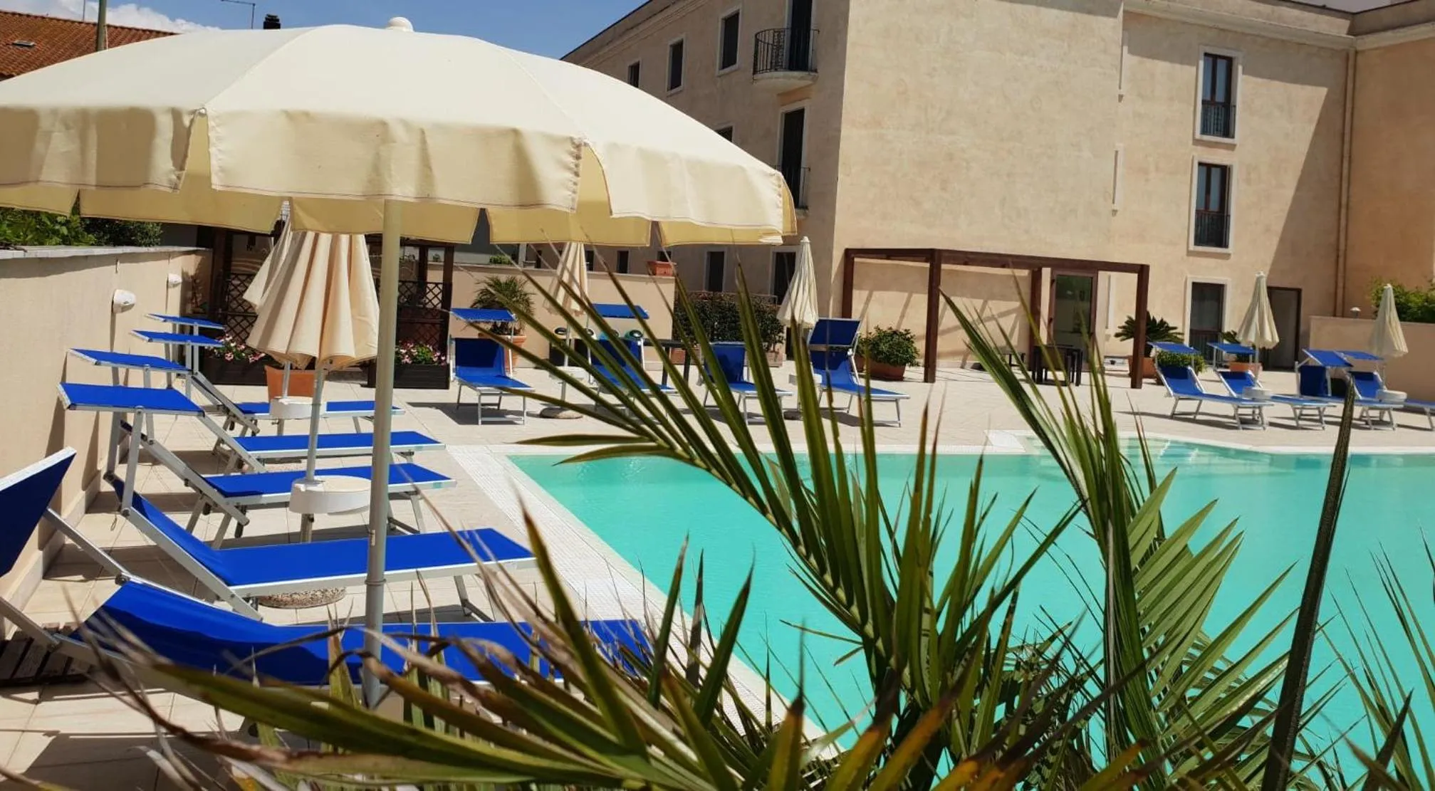 Pool view in Hotel Le Torri