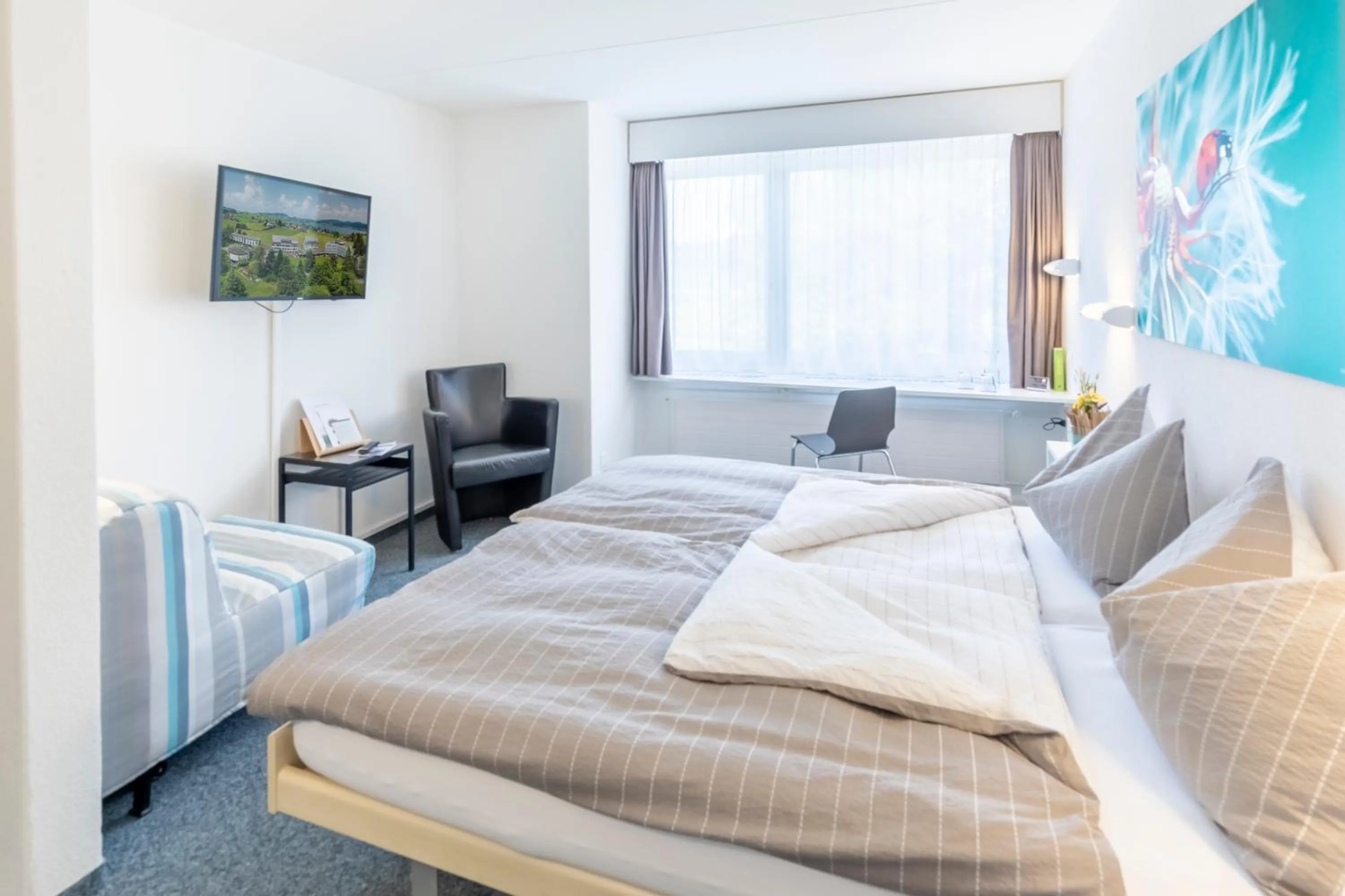 Bed in Hotel Allegro Einsiedeln