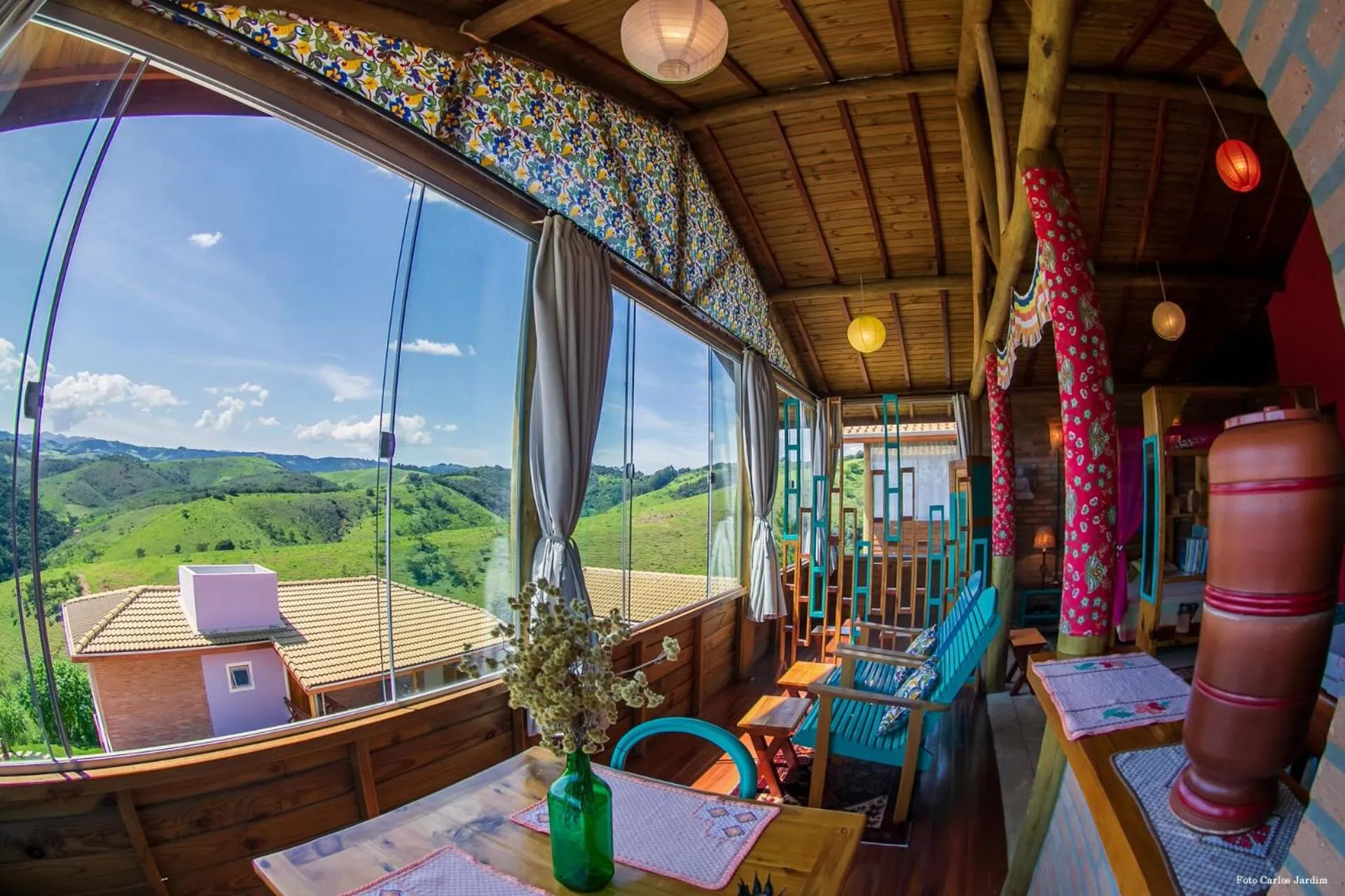 Dining area in Chalés Grande Vista - Refúgio da Alma