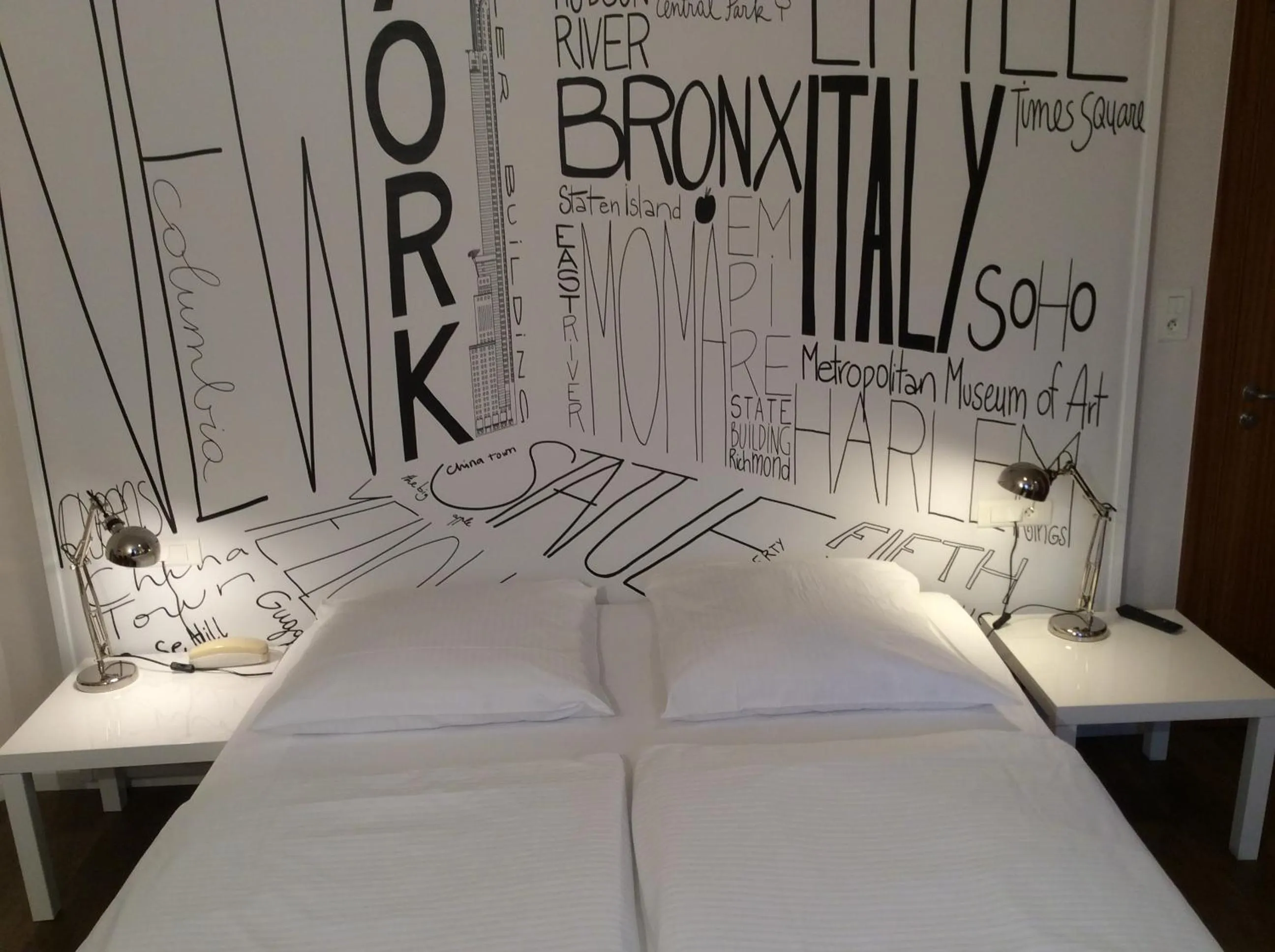 Bed in Hôtel Des Bois