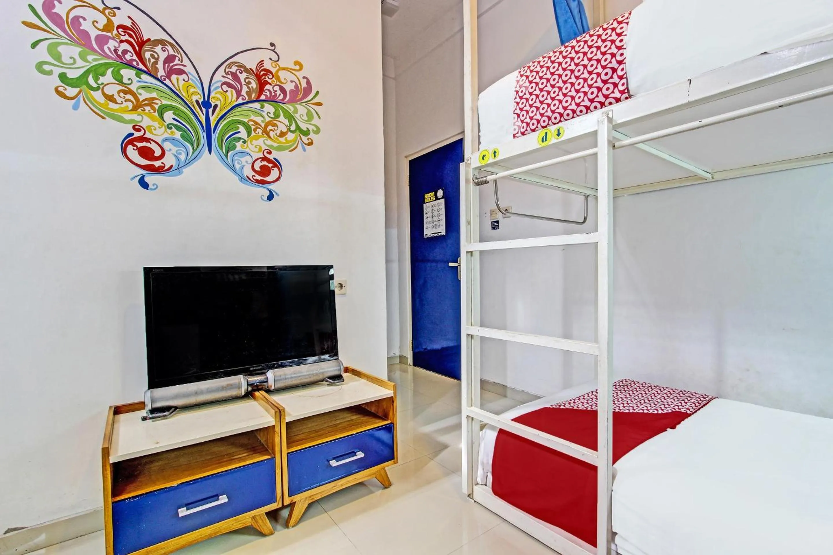 Bedroom in OYO 91952 Oase Hostel