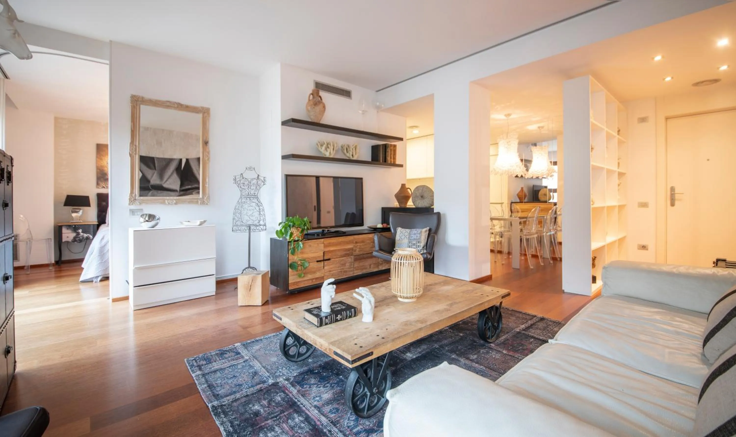 Living room in You Stylish City Center Apartments