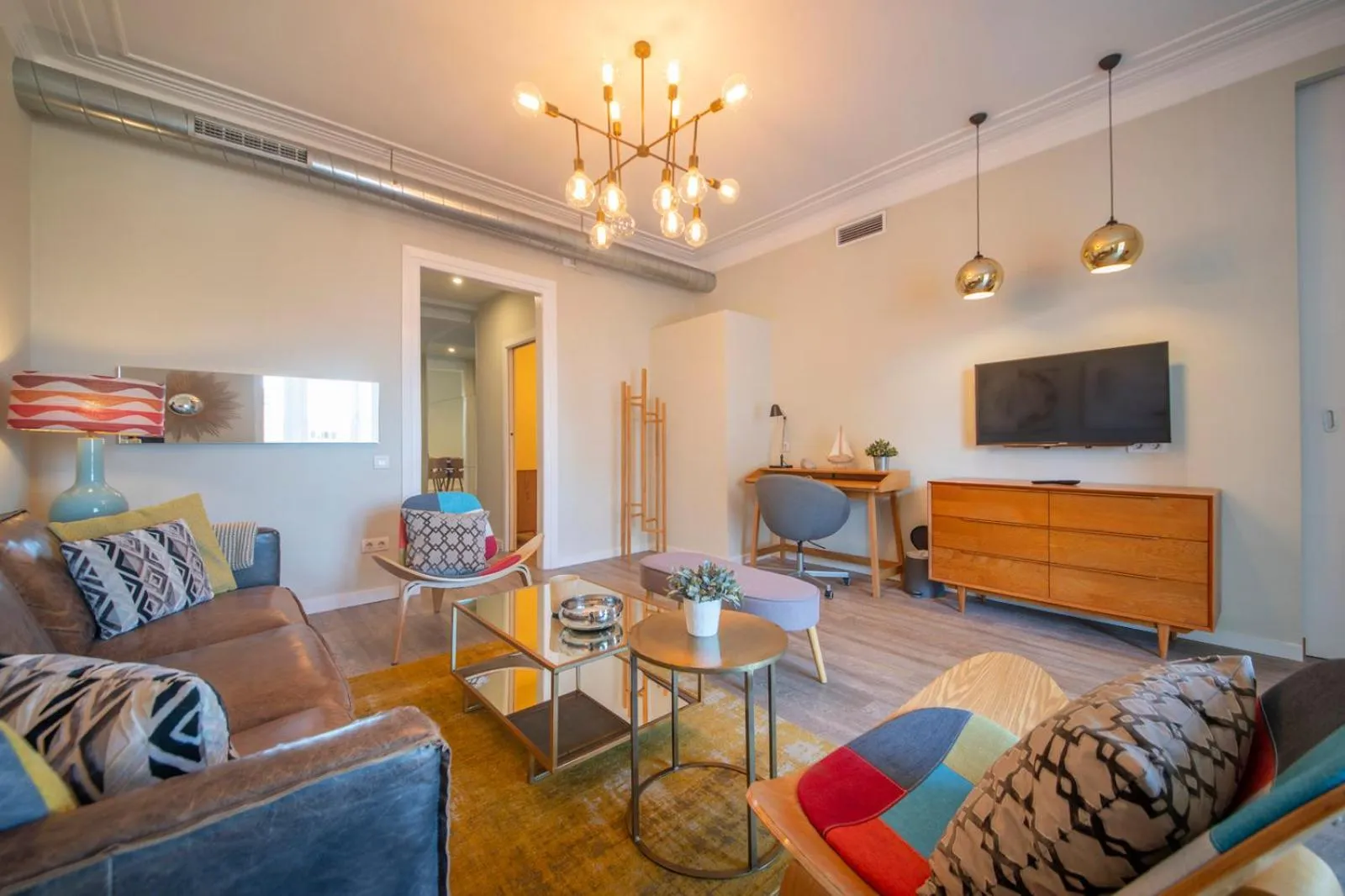 Living room in You Stylish City Center Apartments