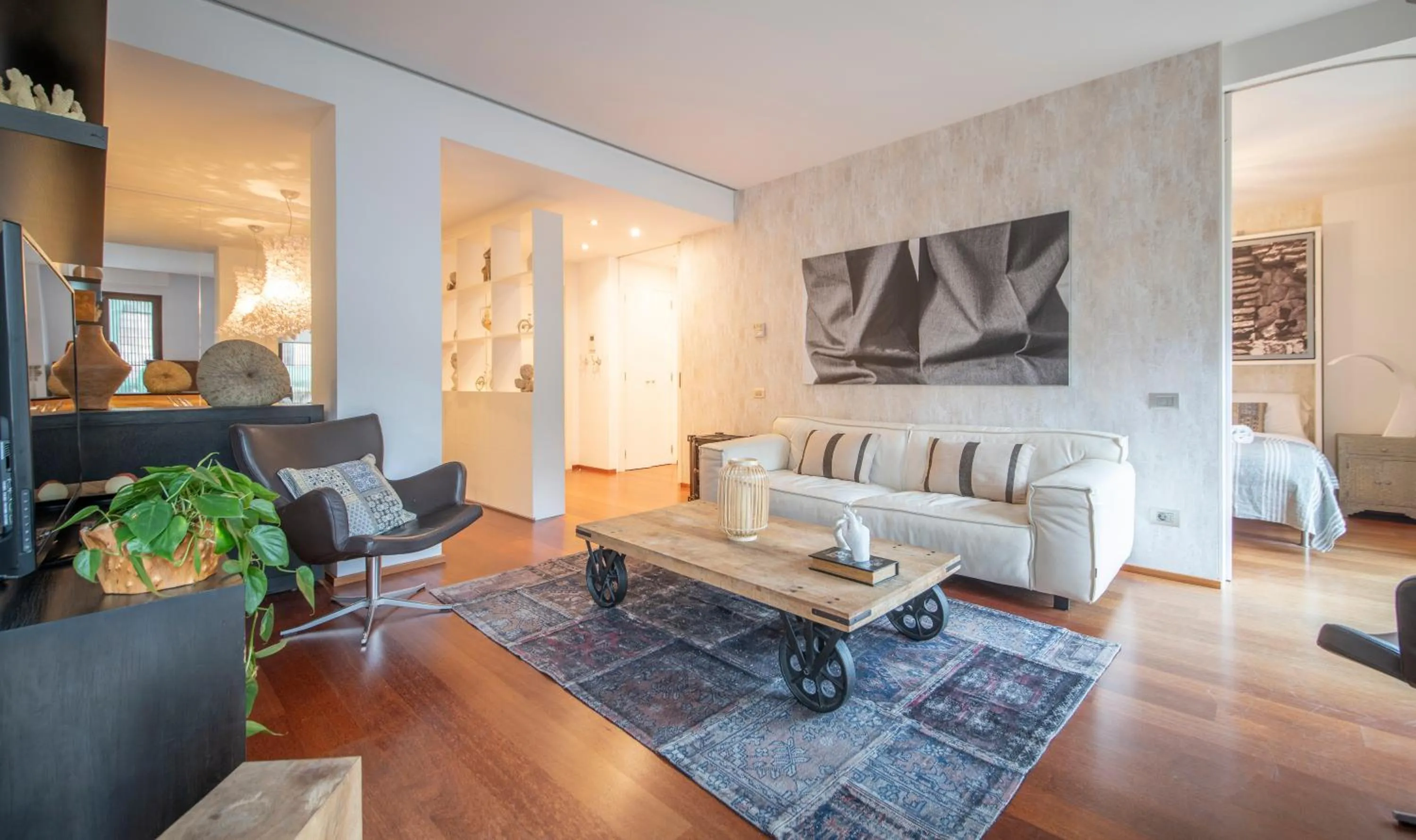 Living room in You Stylish City Center Apartments