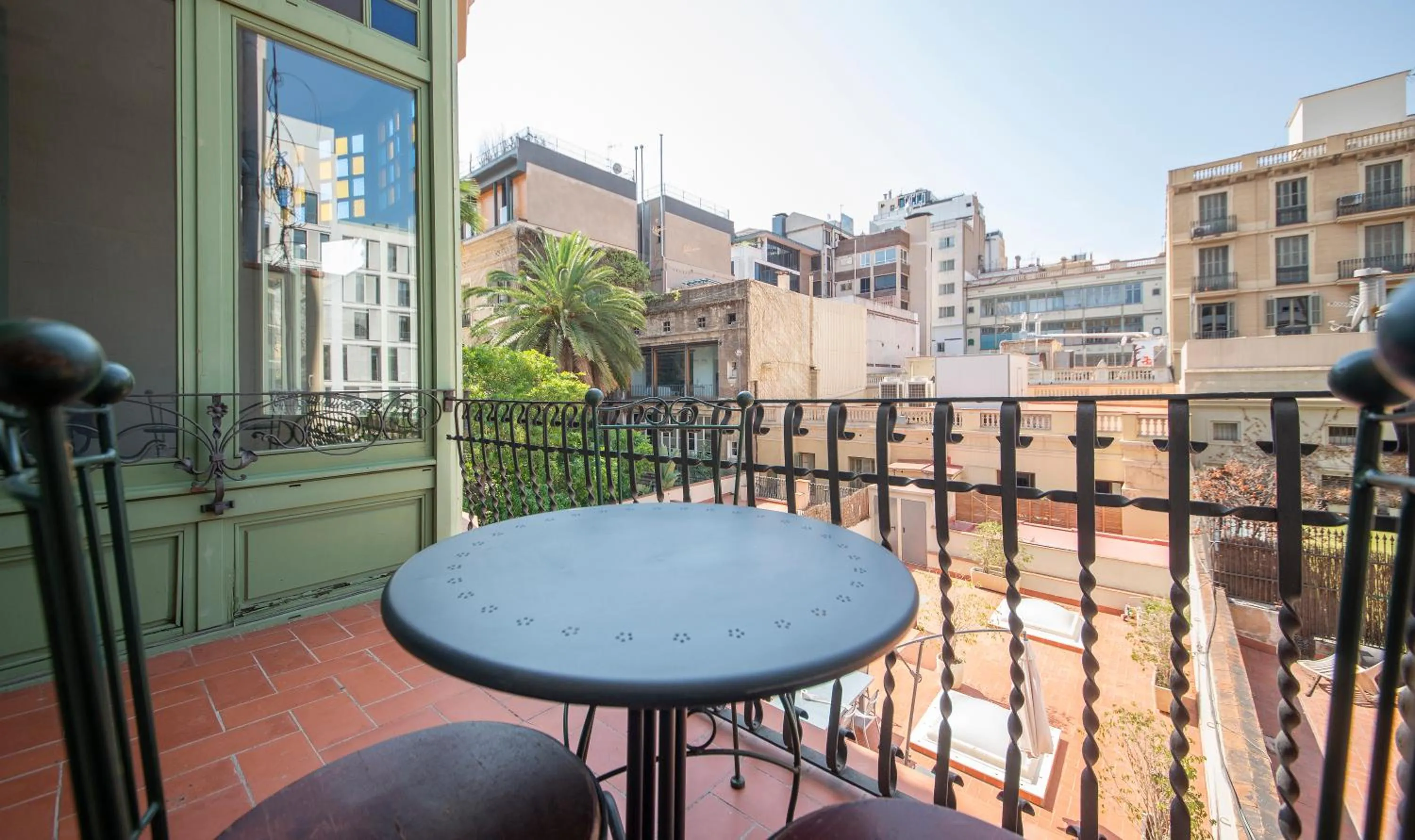 Balcony/Terrace in You Stylish City Center Apartments