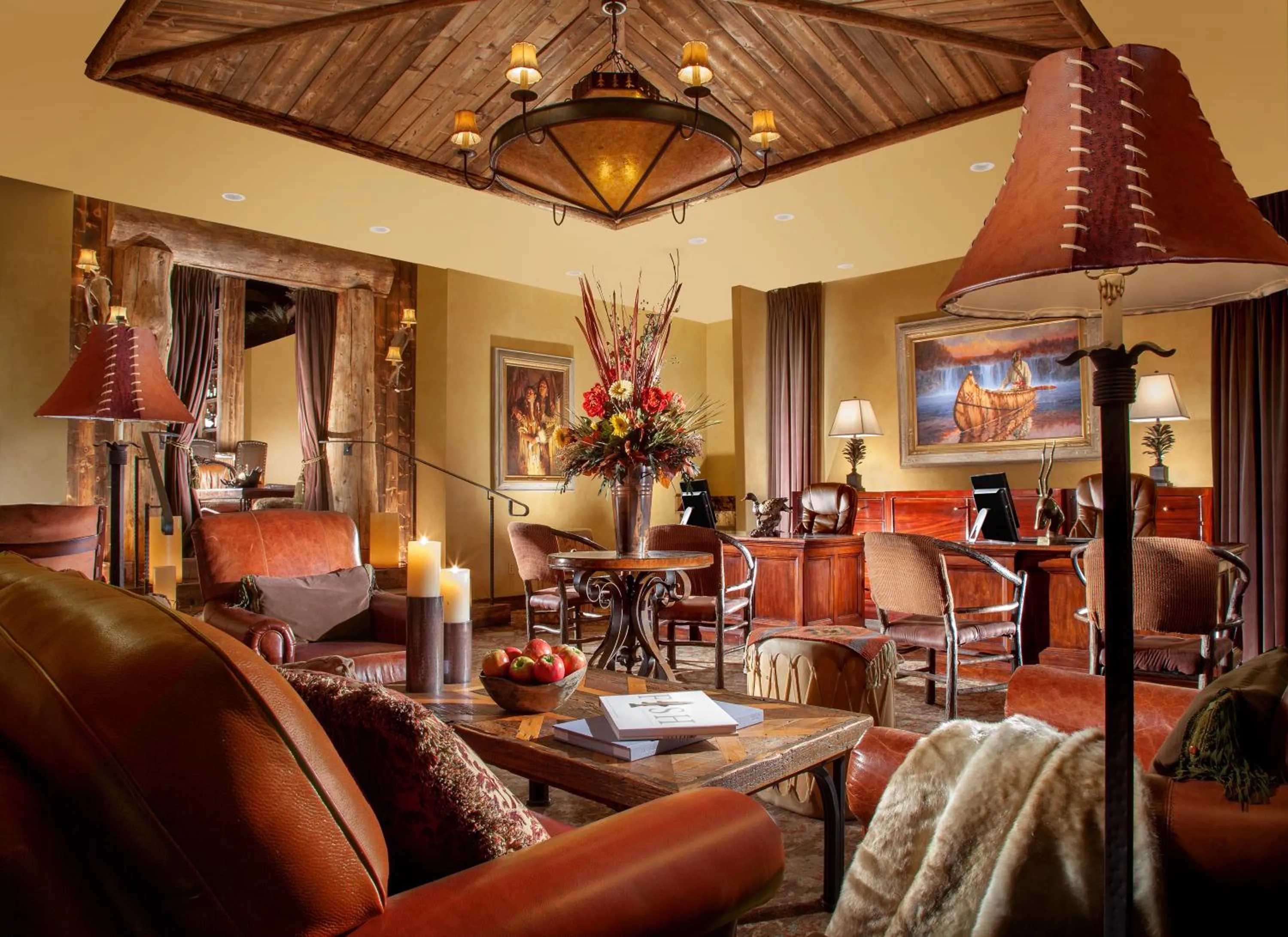 Lobby or reception in Rustic Inn Creekside