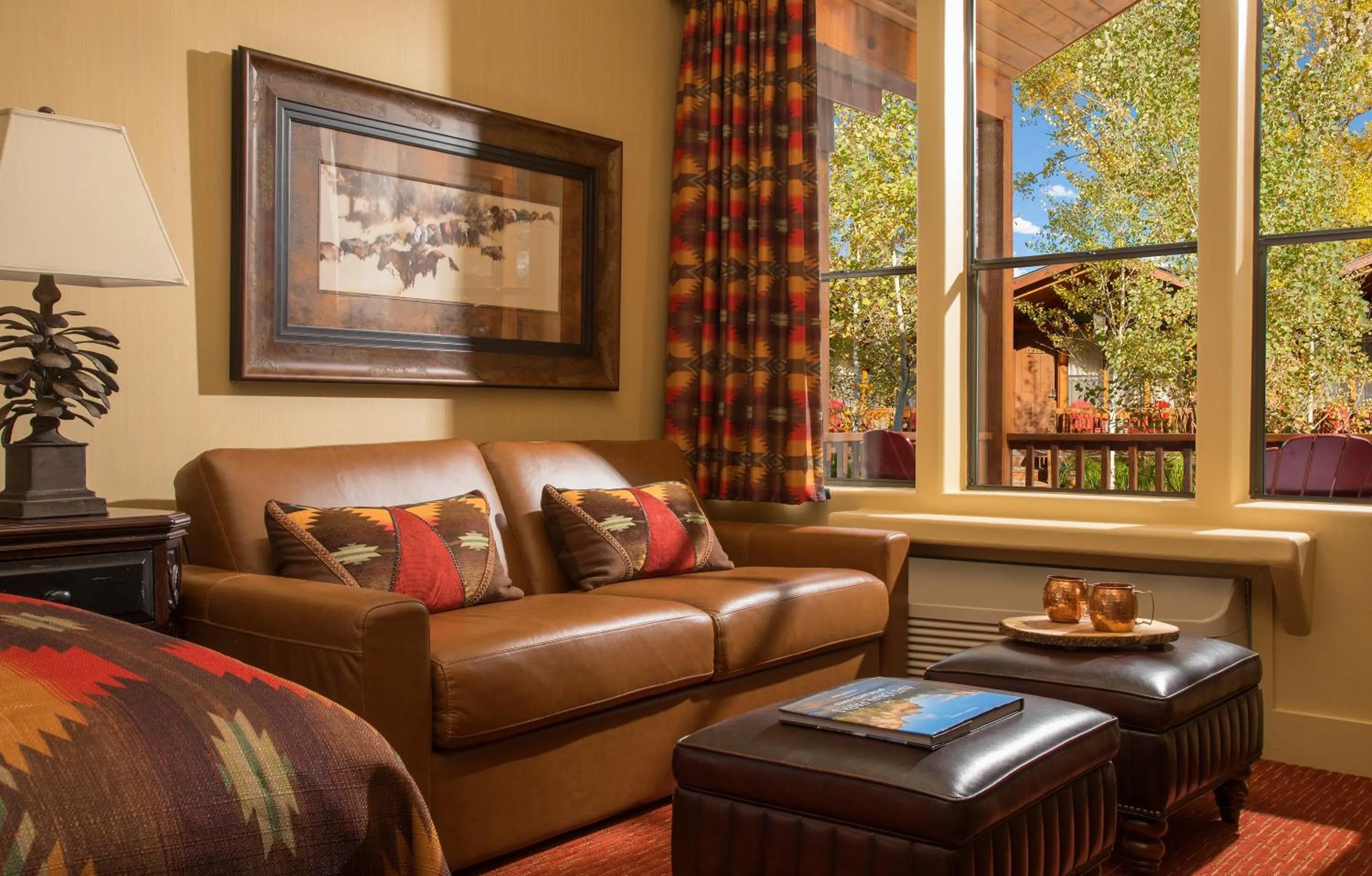 Seating area in Rustic Inn Creekside