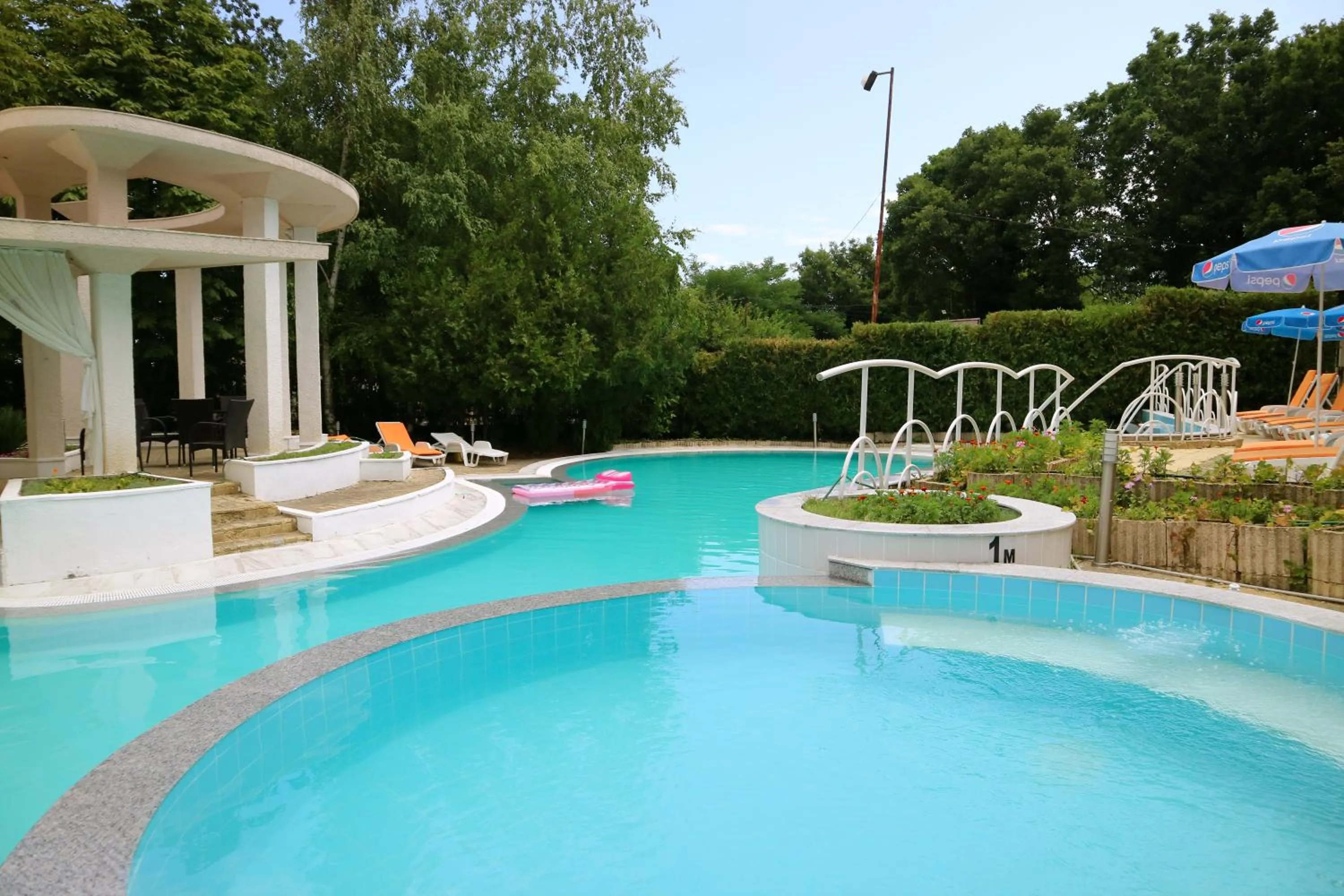 Pool view in Park hotel Bellevue