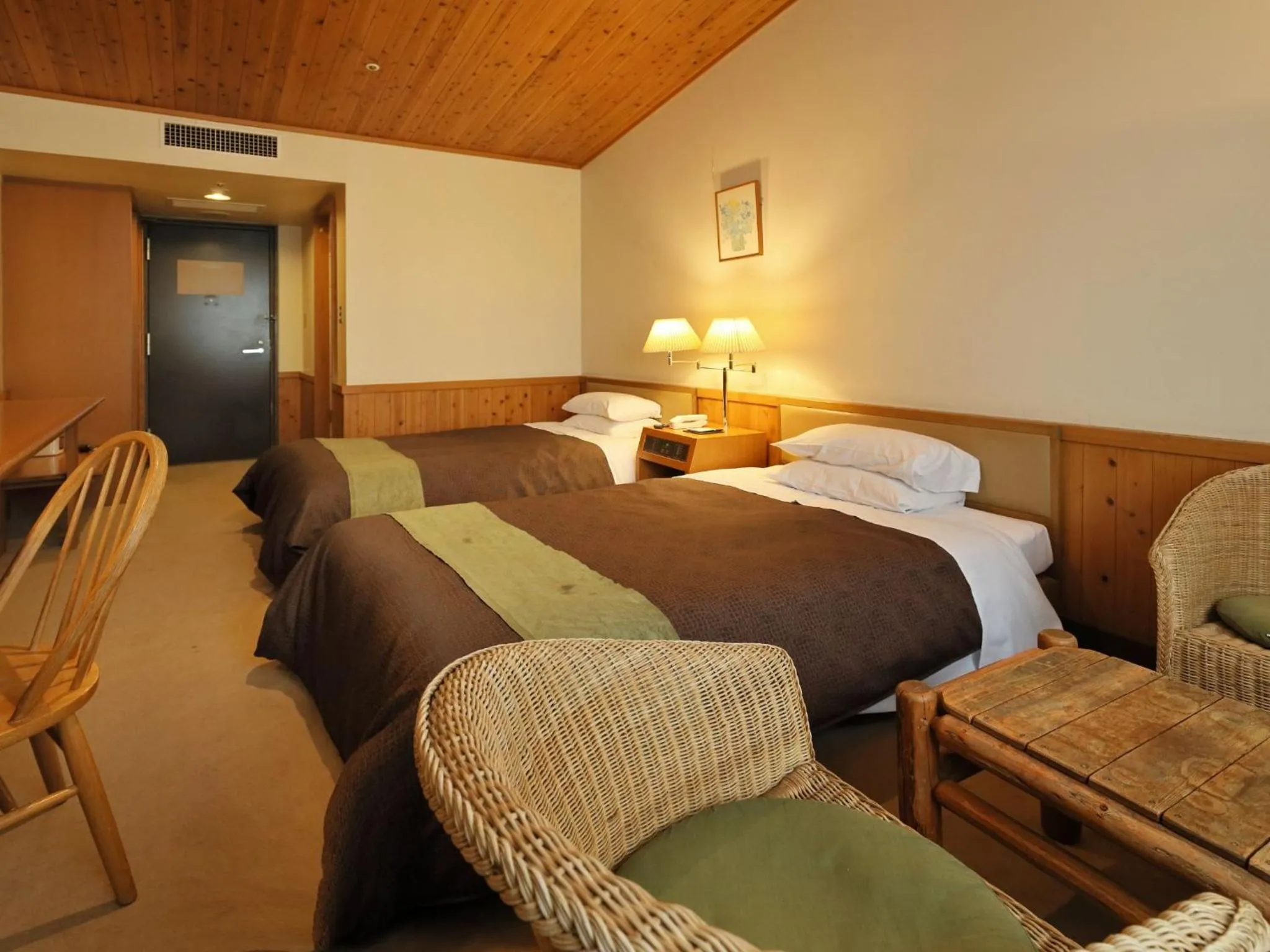 Photo of the whole room, Bed in Kibi Kogen Resort Hotel