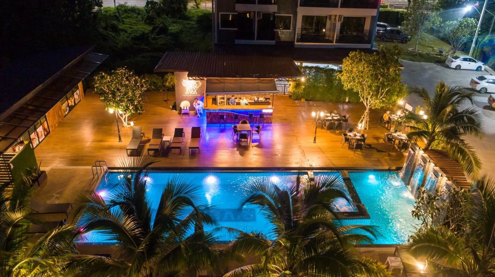 Pool view in River Front Krabi Hotel