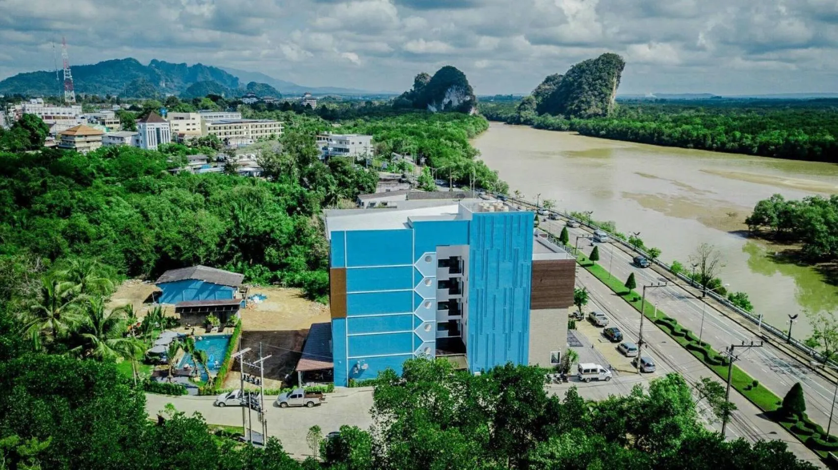 Bird's eye view in River Front Krabi Hotel