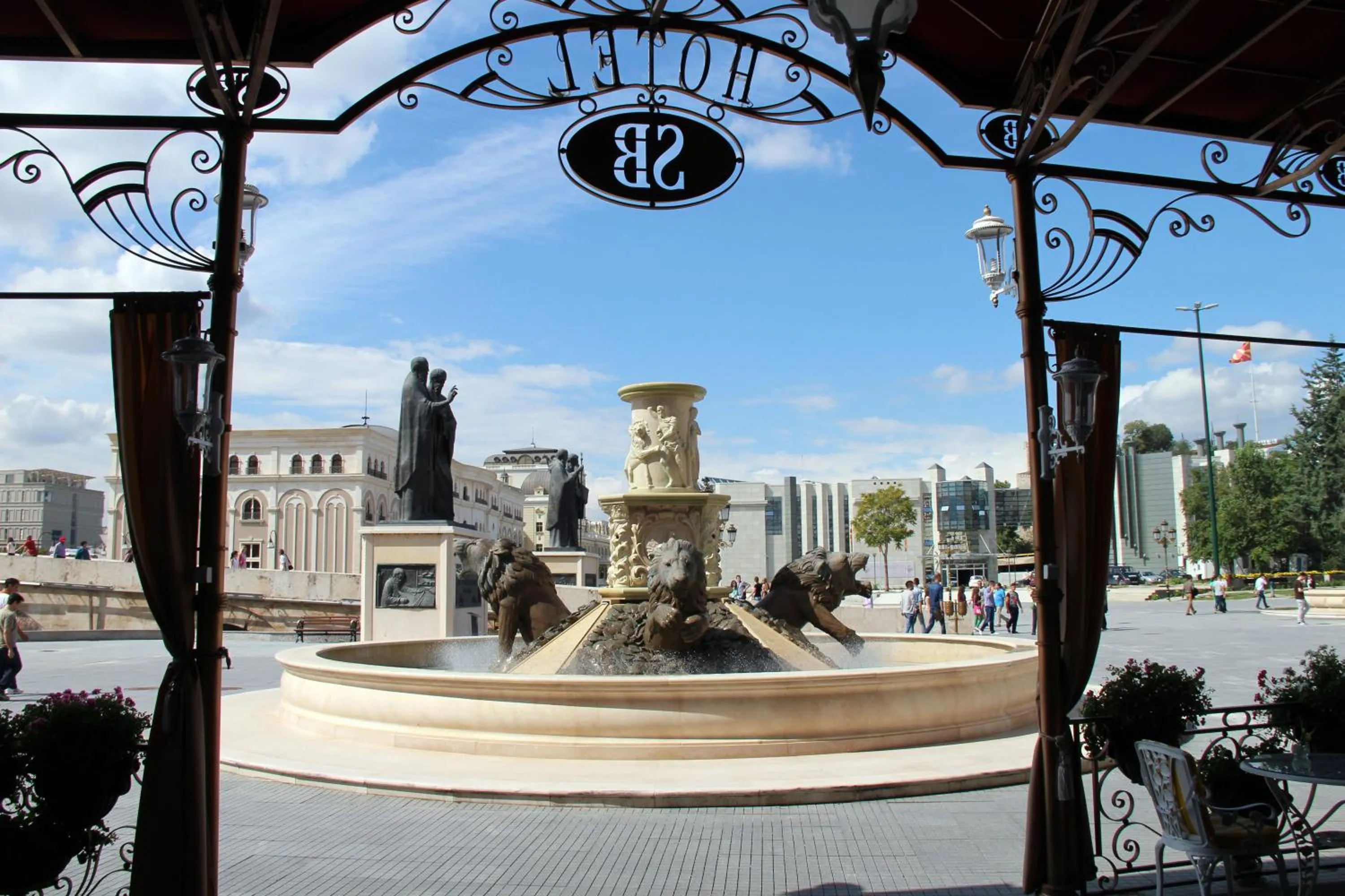Bird's eye view in Stone Bridge Hotel