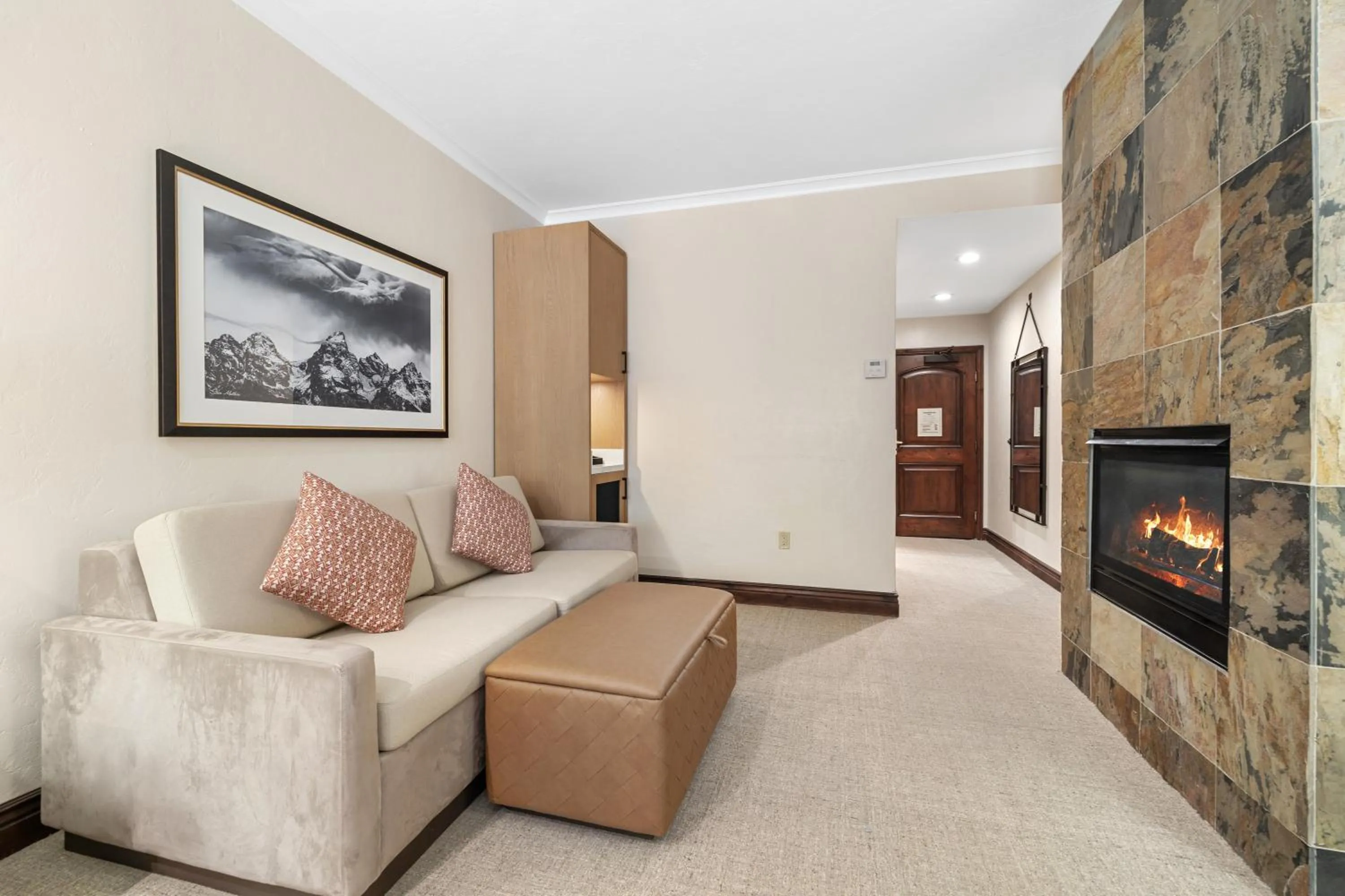 Seating area in The Lodge at Jackson Hole