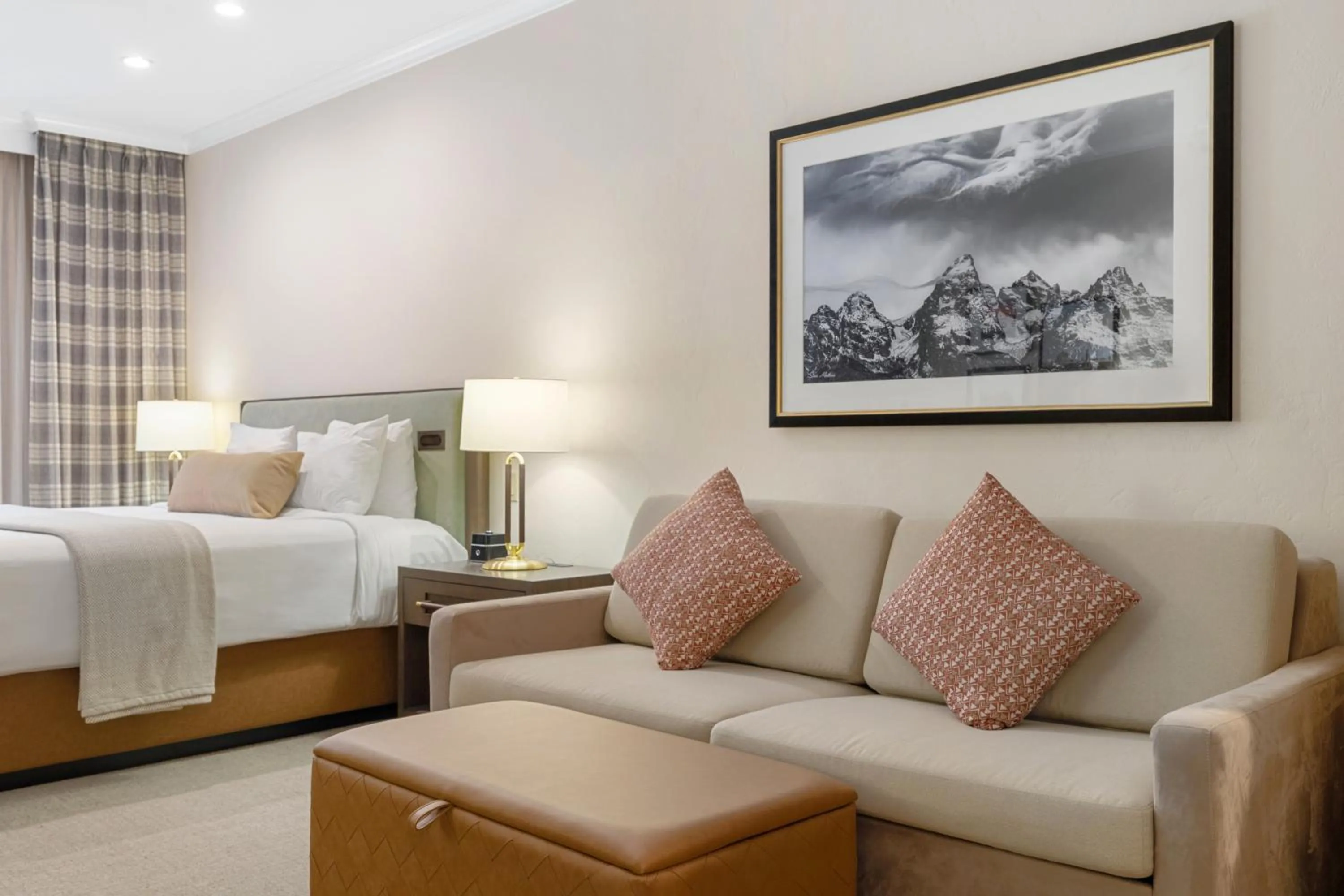 Bed in The Lodge at Jackson Hole