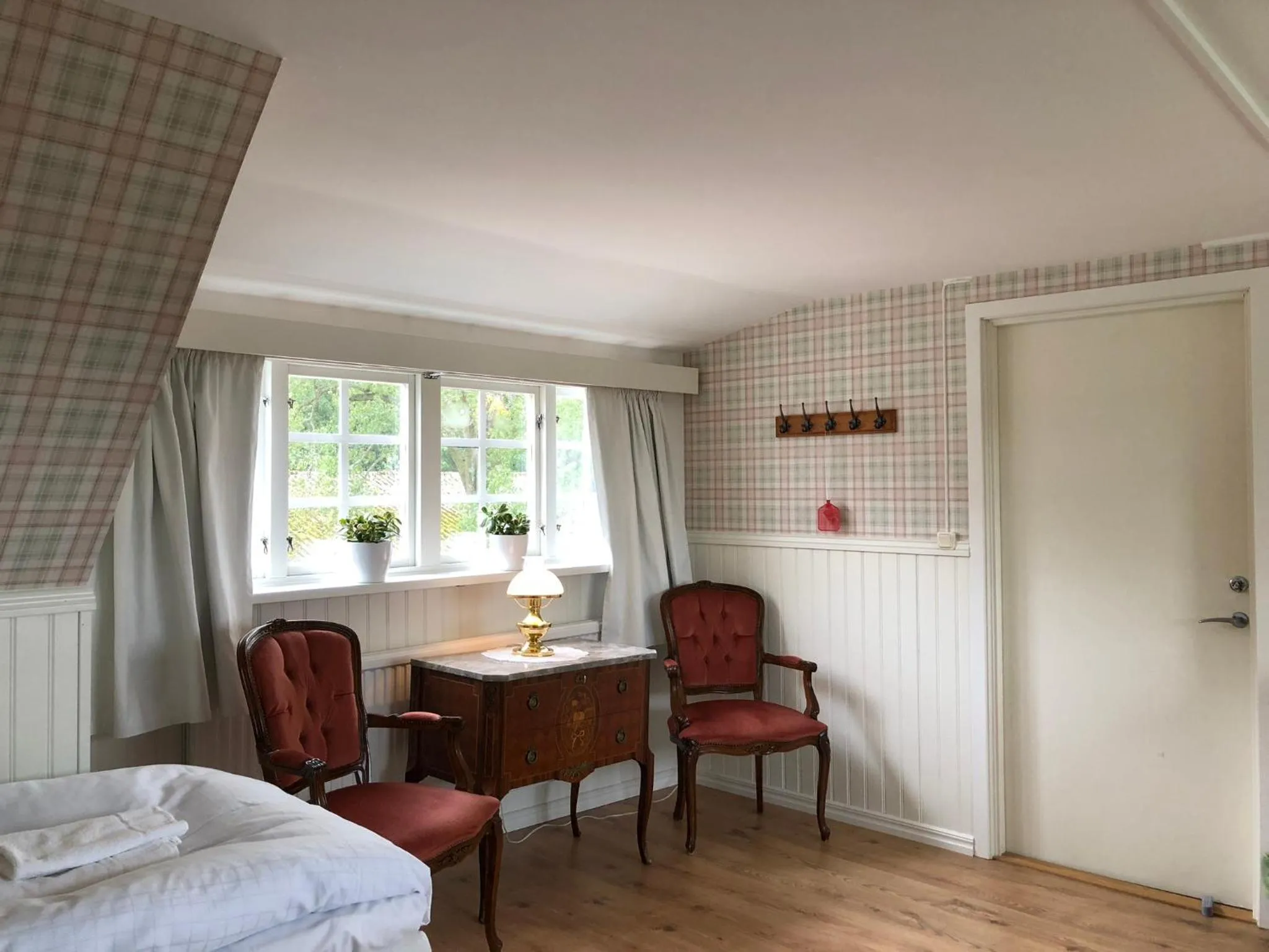 Bed in Husargårdens Bed & Breakfast