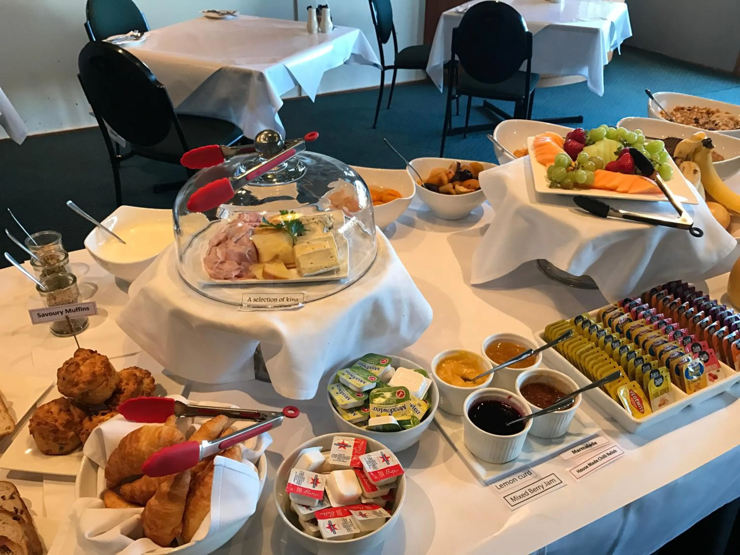 Continental breakfast in The Waterfront Wynyard