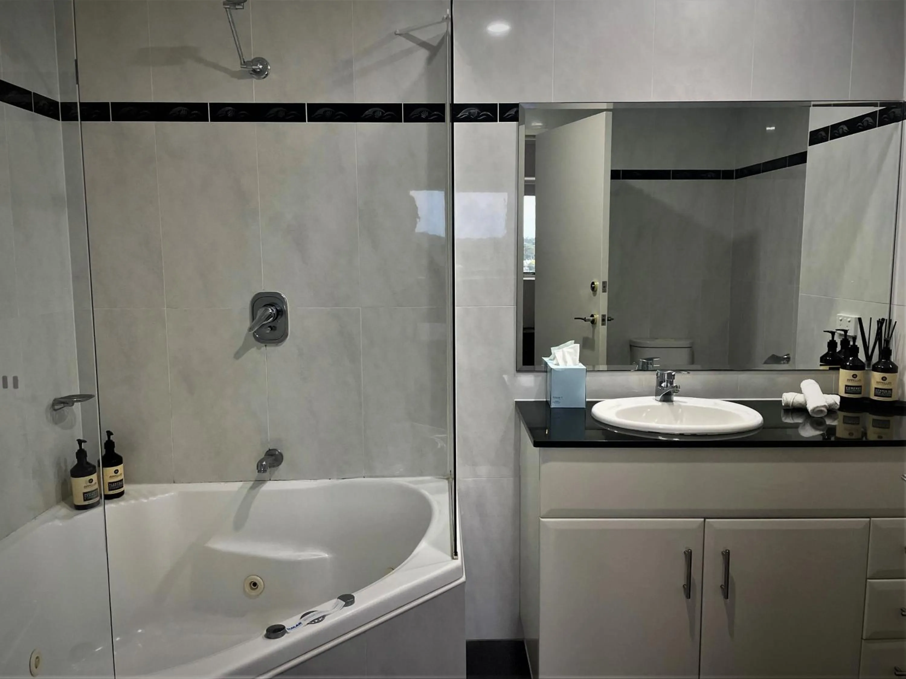 Shower in Ramada Resort by Wyndham Shoal Bay