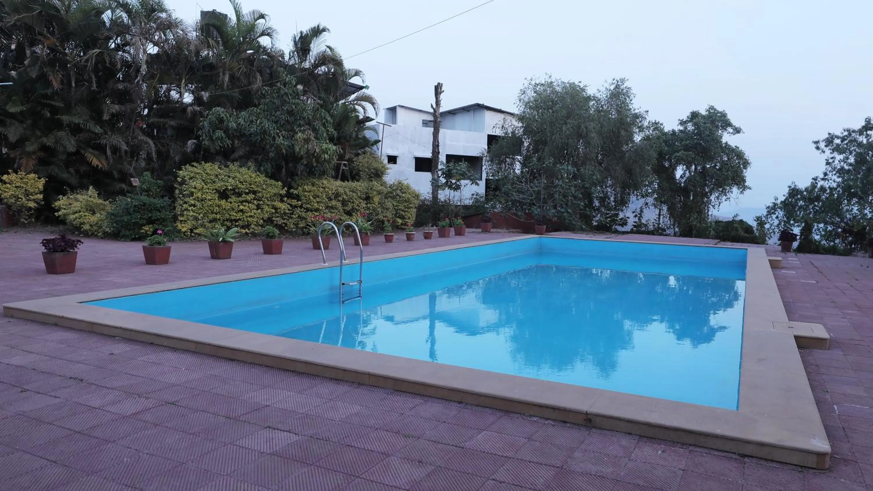 Pool view in The Dhanhills - a valley view hotel in panchgani