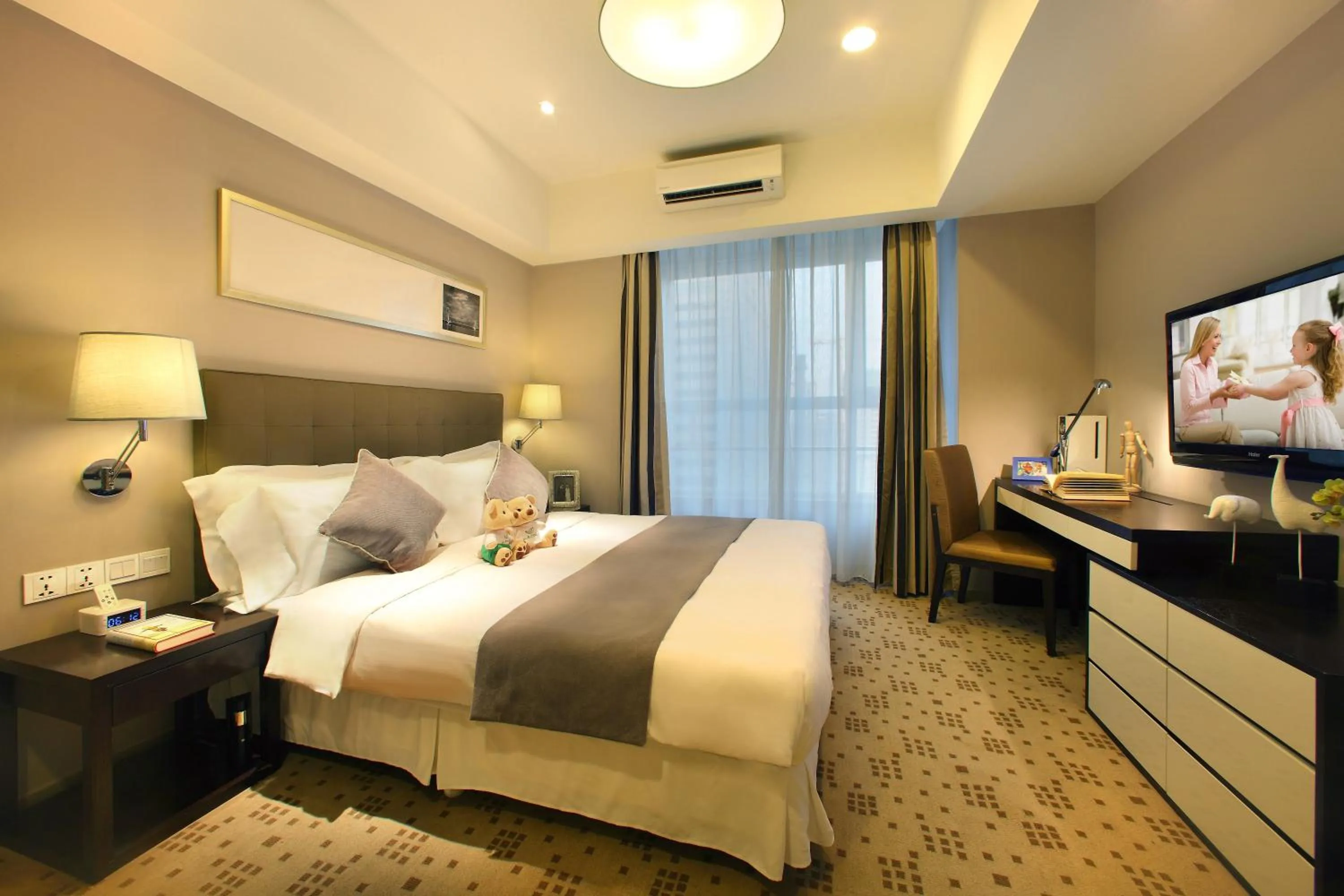 Bedroom, Bed in Somerset Heping Shenyang