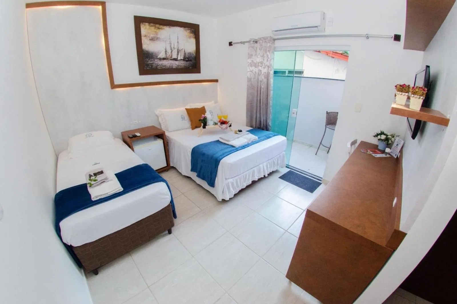 Bed in Pousada Dom Marujo