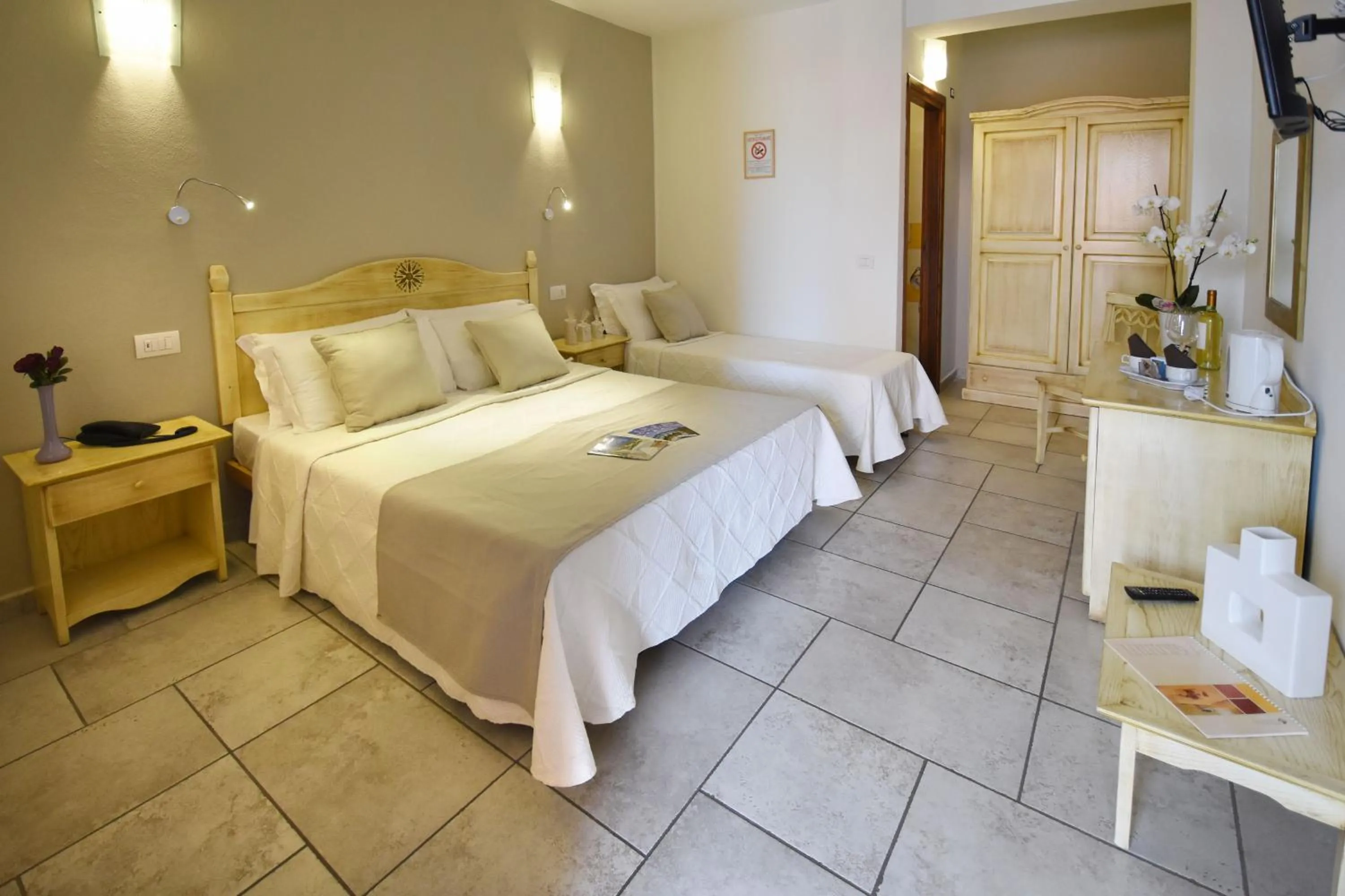 Bed in Hotel I Graniti