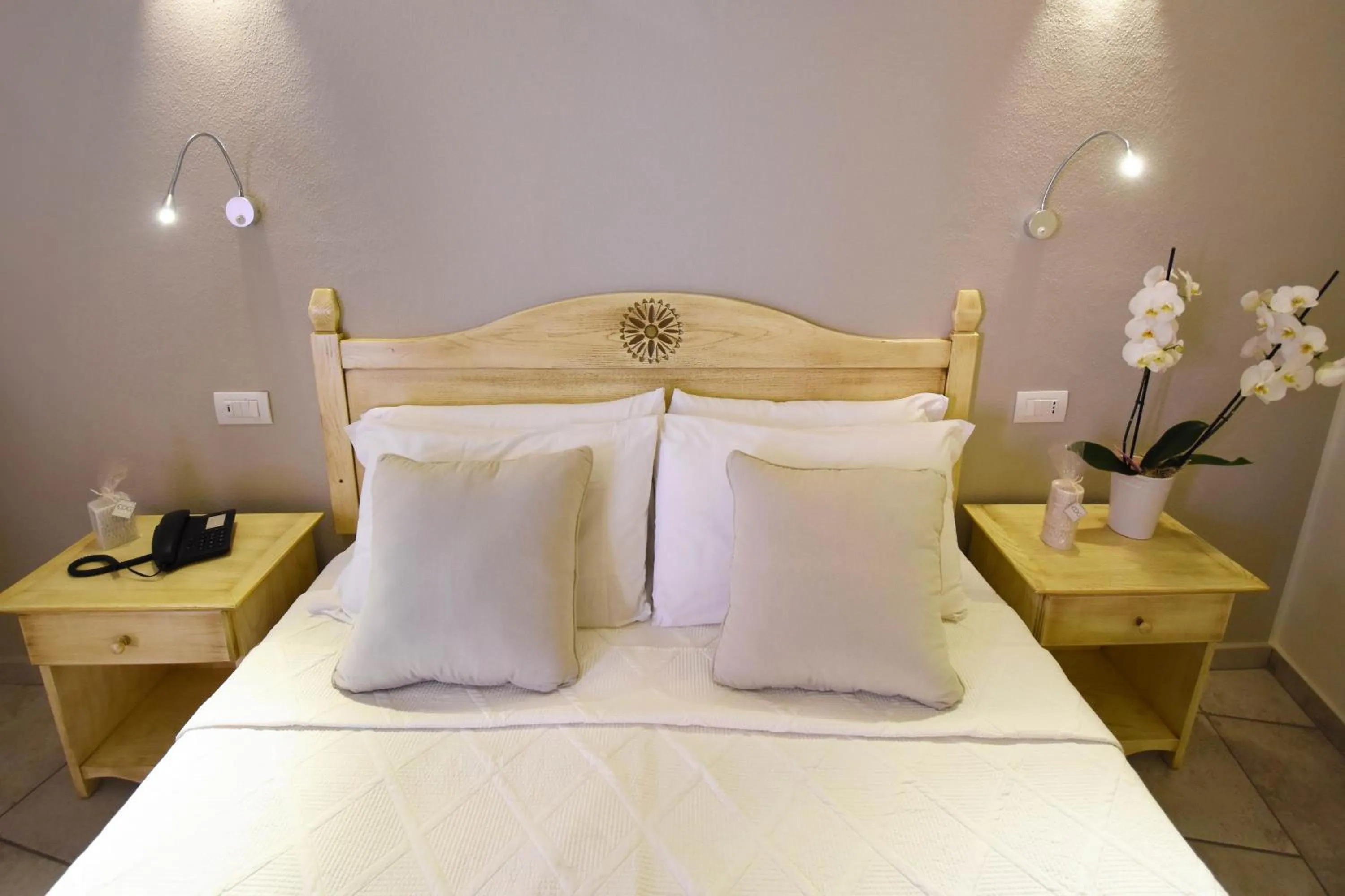 Bed in Hotel I Graniti