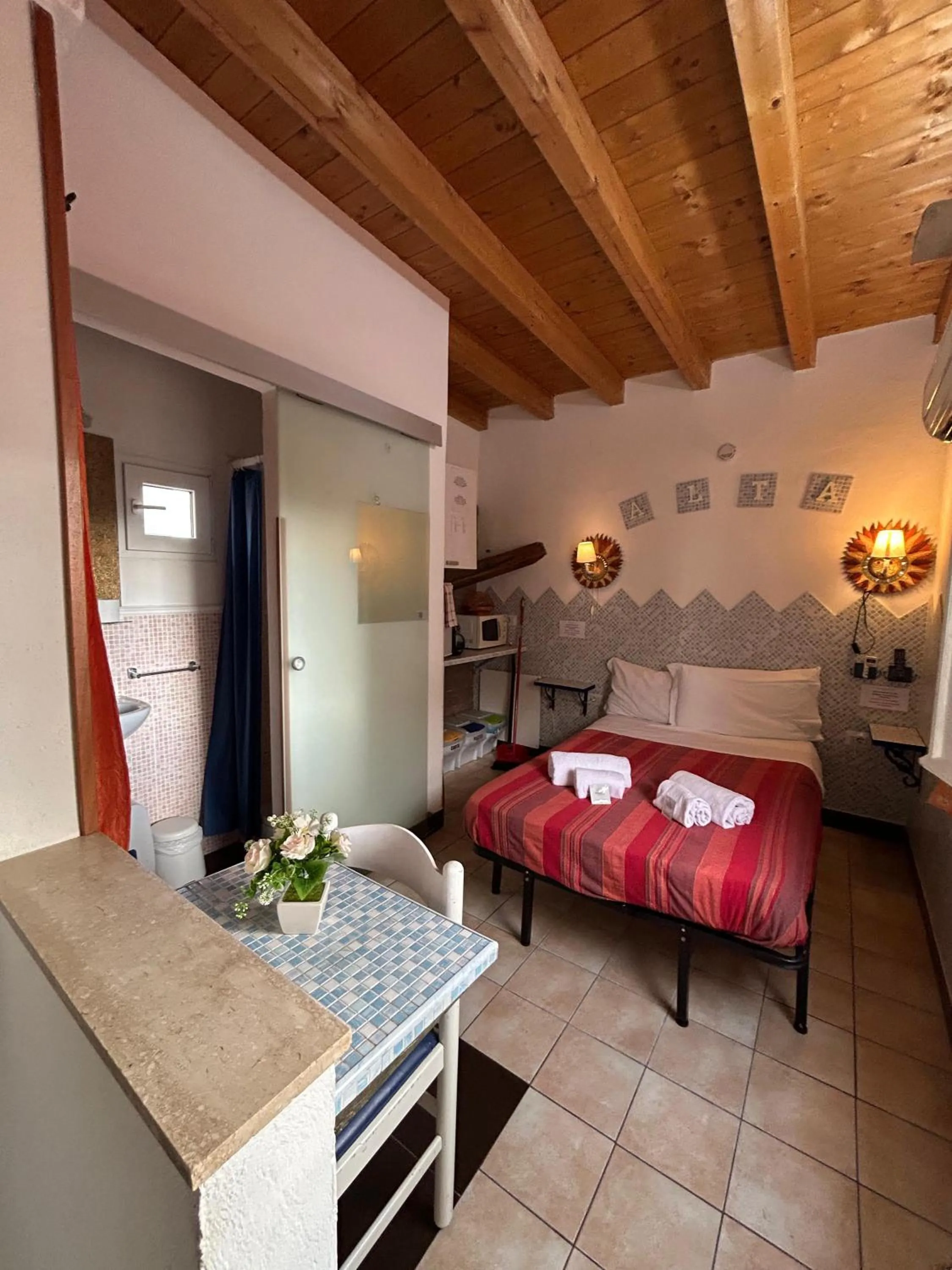 Bed in Villa Arazurrina