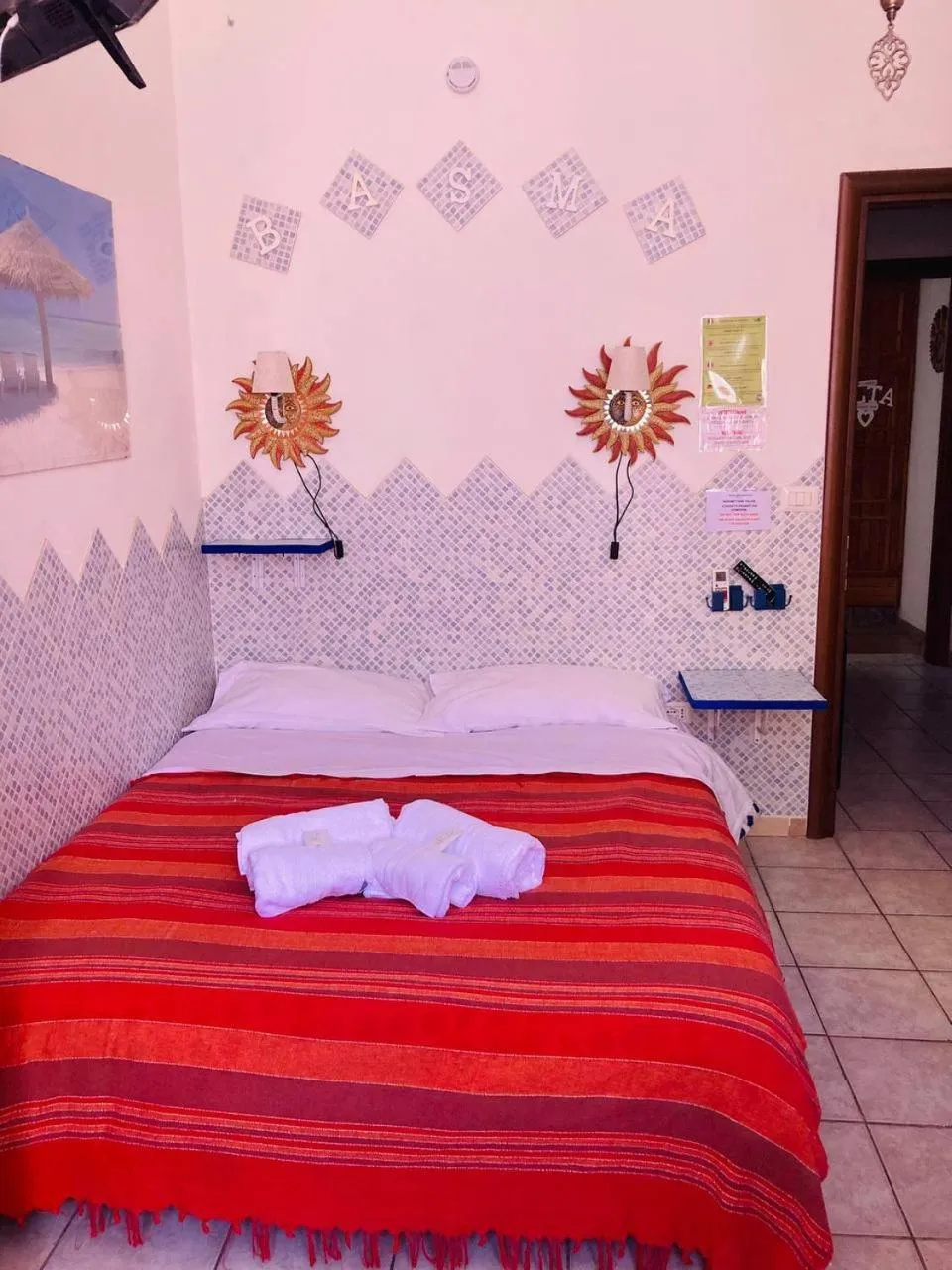 Bed in Villa Arazurrina