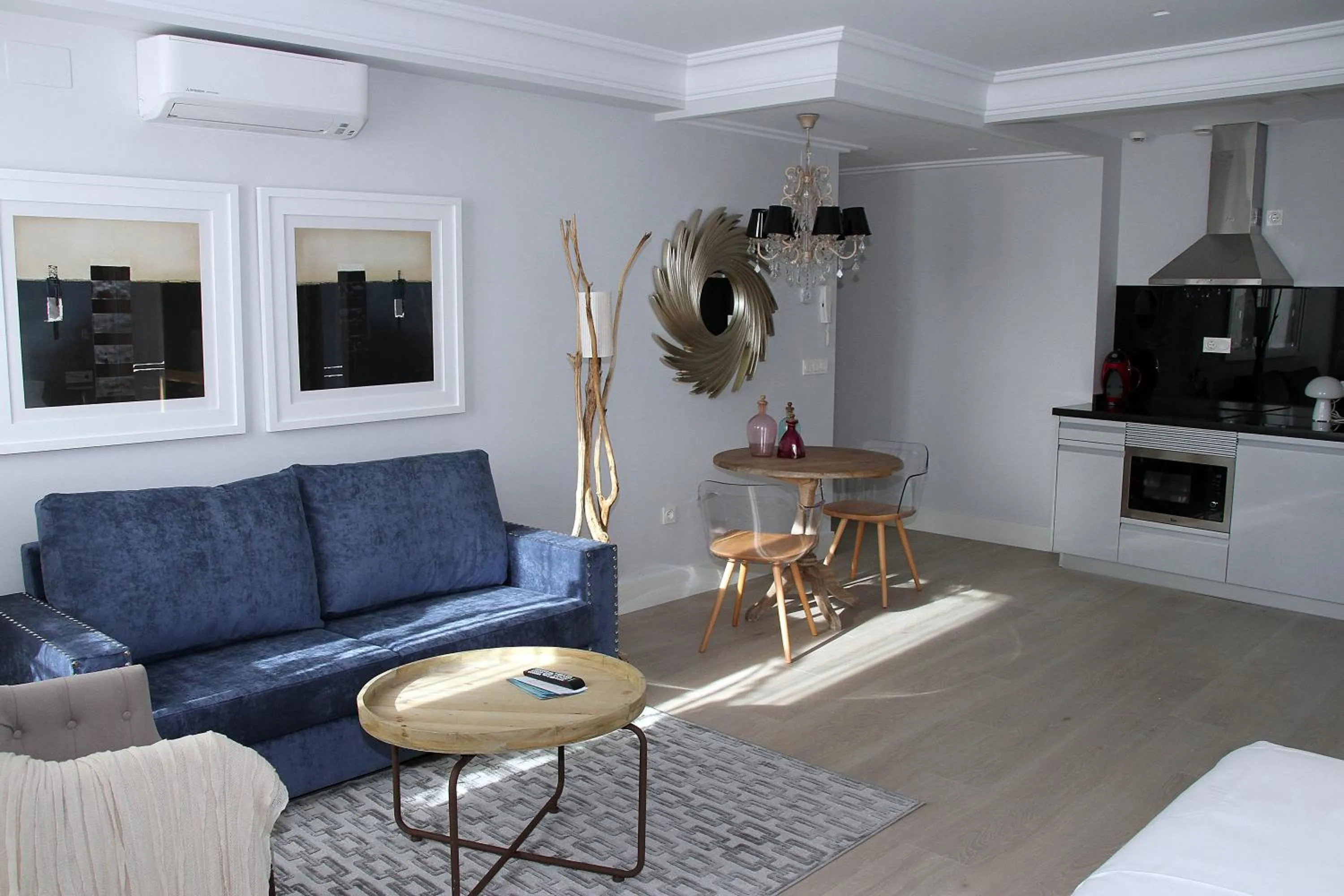 Seating area in Principia Suites