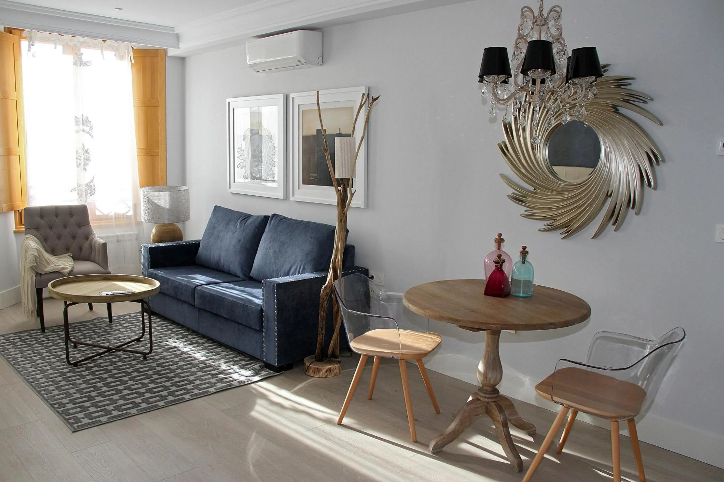 Seating area in Principia Suites