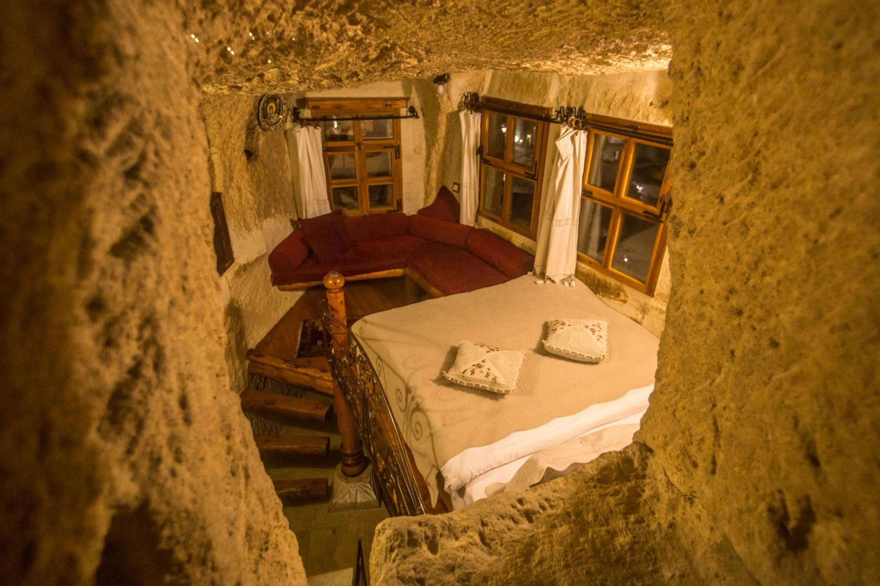 Bed in Koza Cave Hotel
