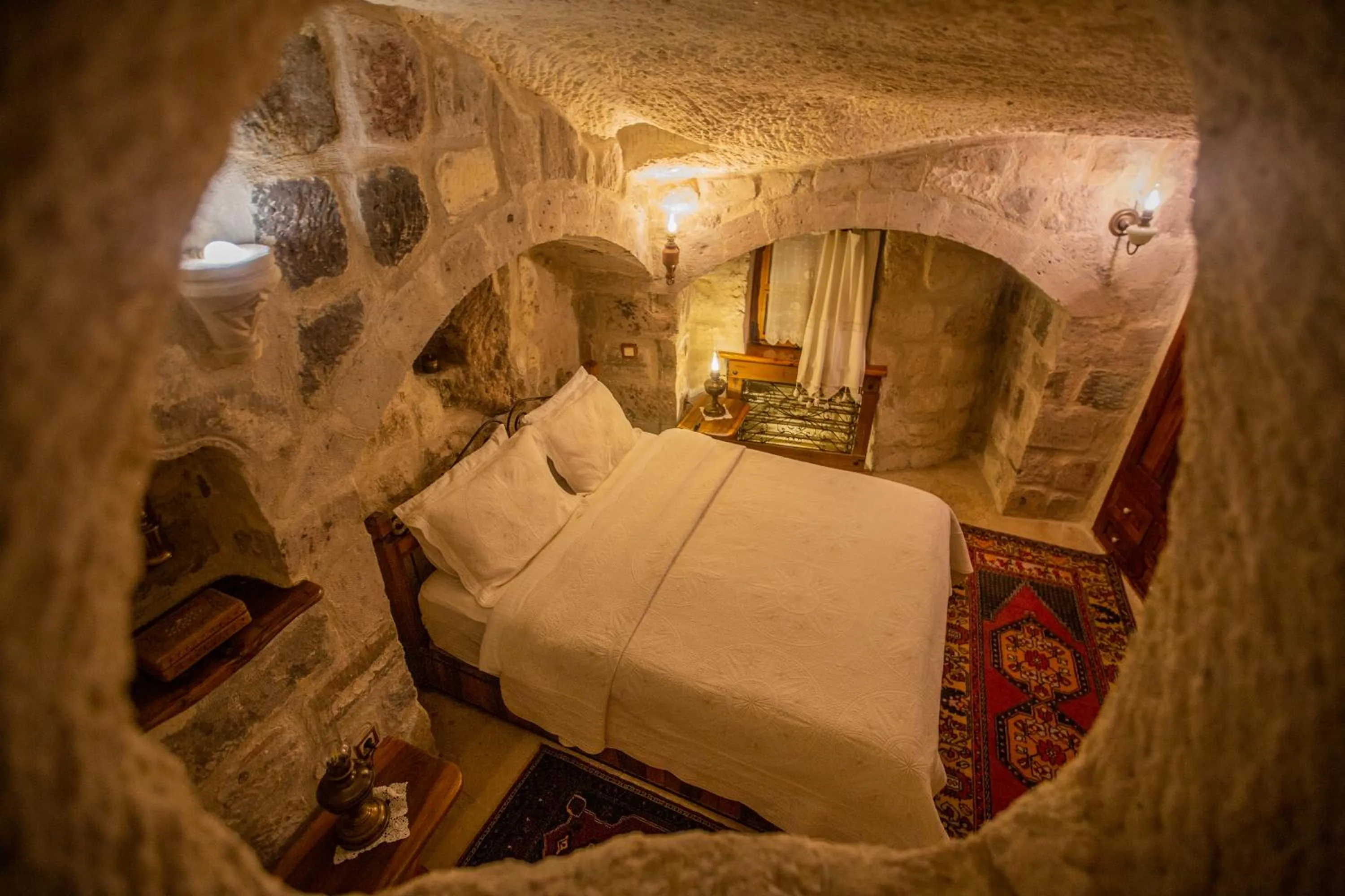 Bed in Koza Cave Hotel