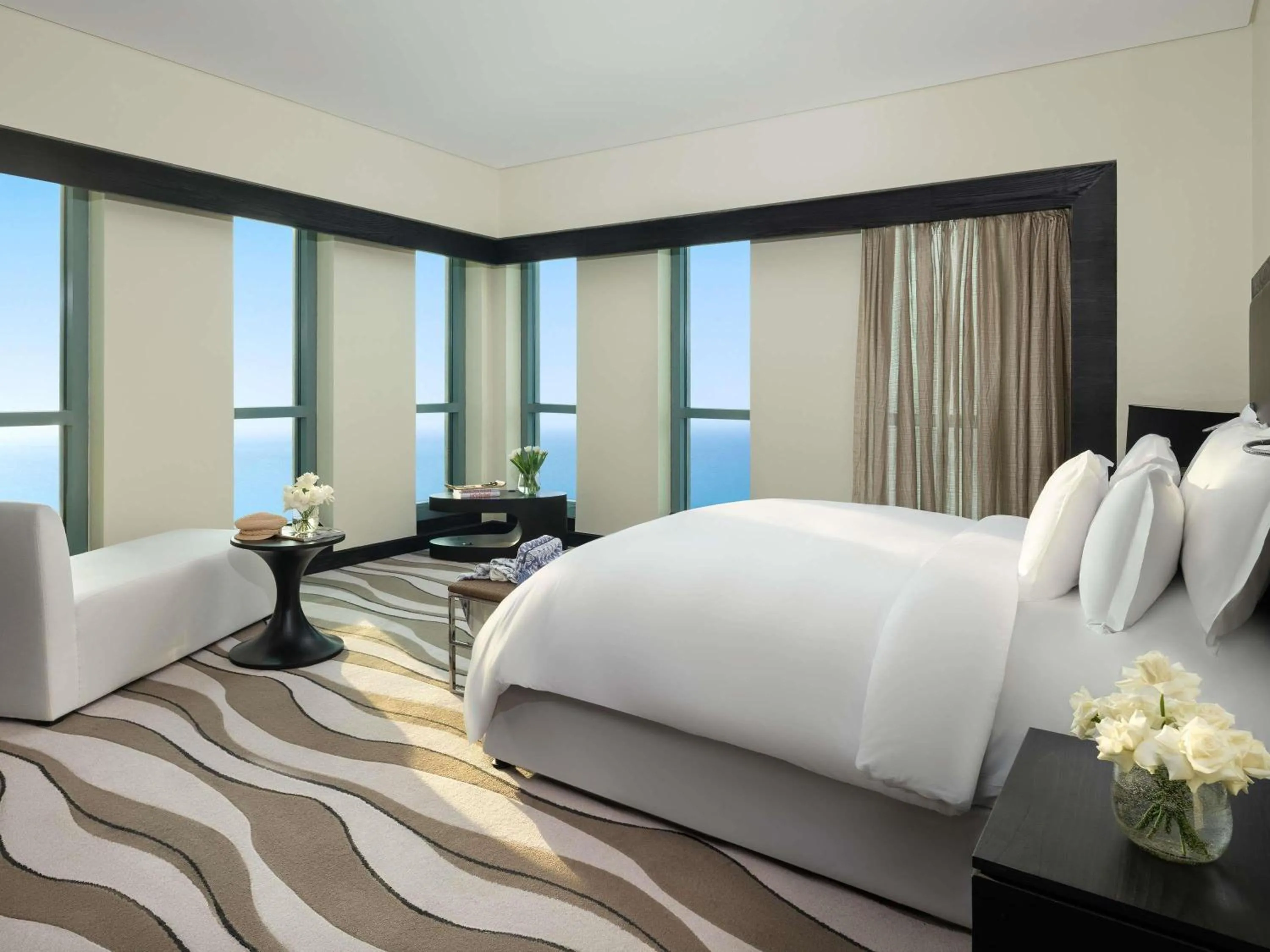 Photo of the whole room, Bed in Sofitel Abu Dhabi Corniche