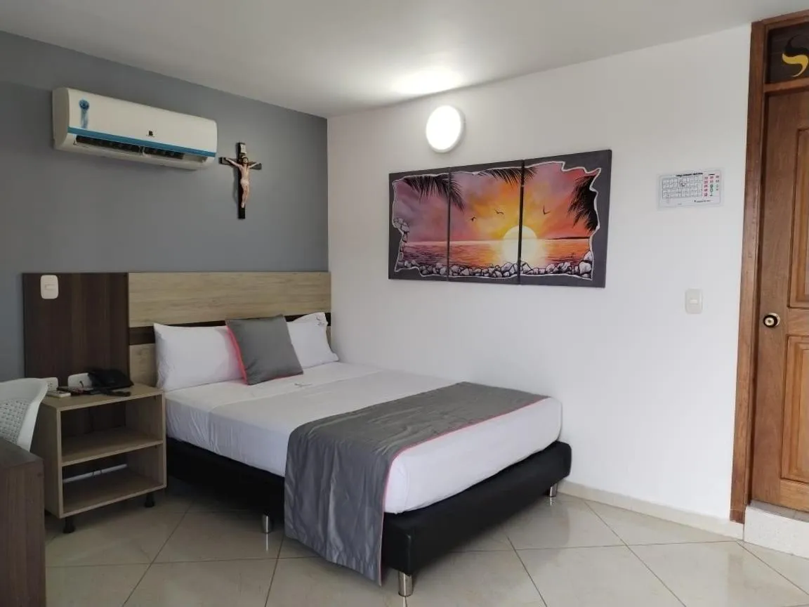 Bed in Hotel Sabana del Sinu