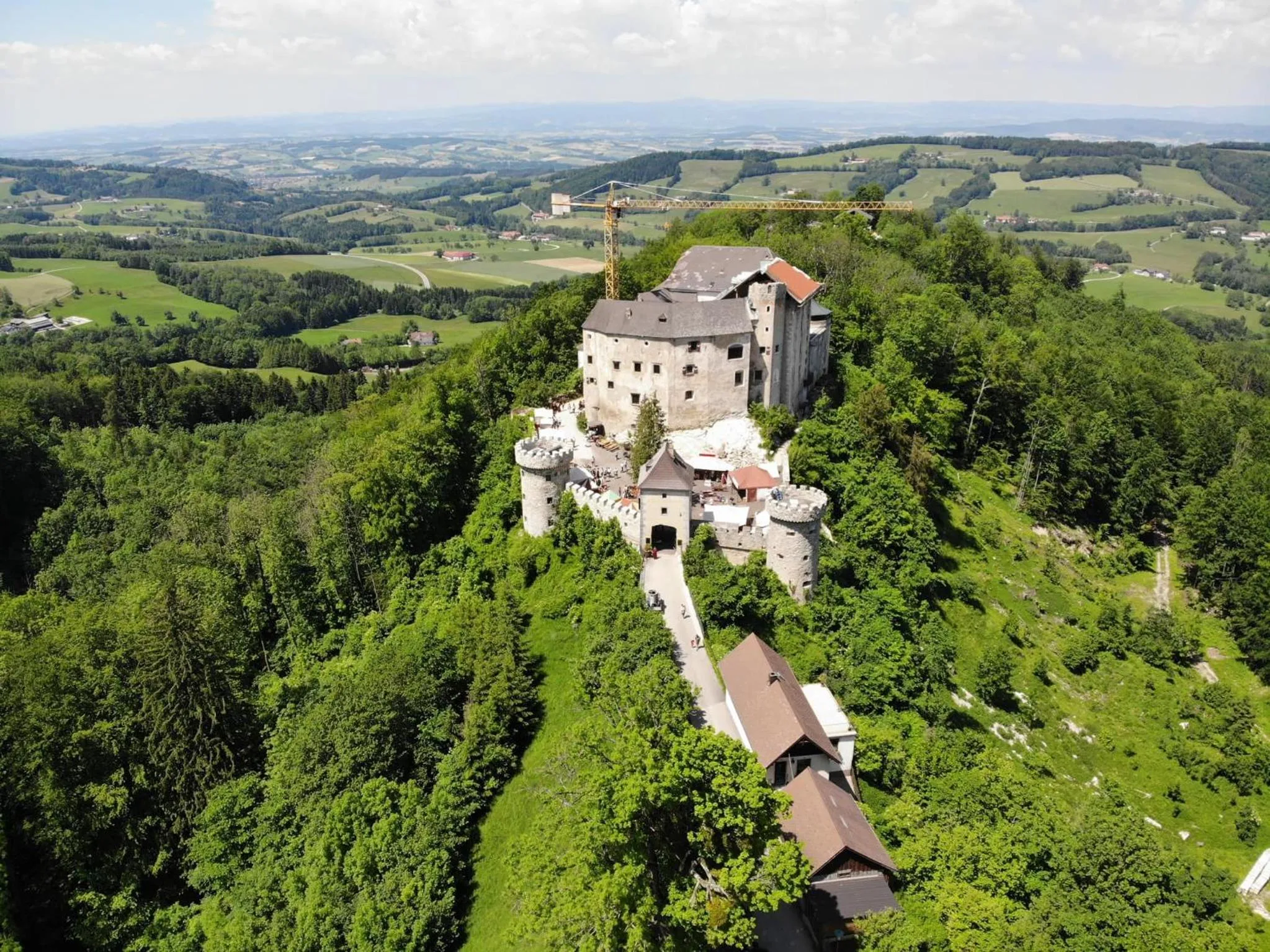 Bird's eye view in Burg Plankenstein