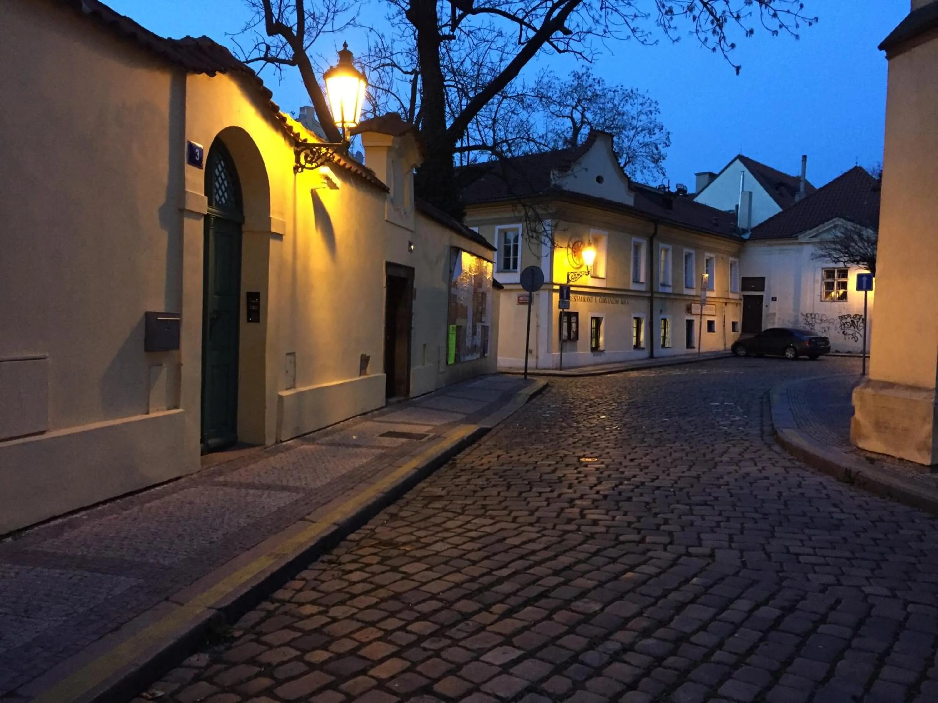 Street view in Old Town Basement
