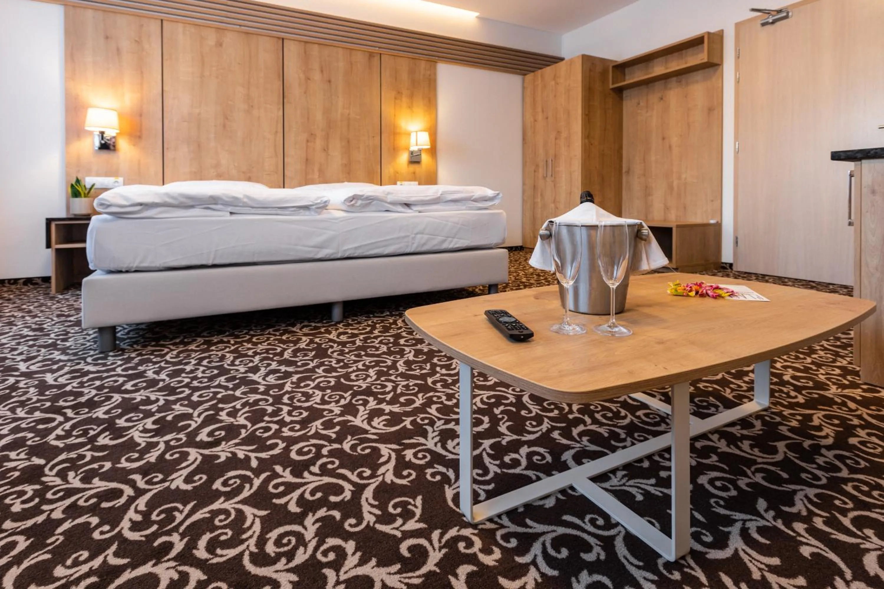 Decorative detail, Bed in Urpí­n City Residence