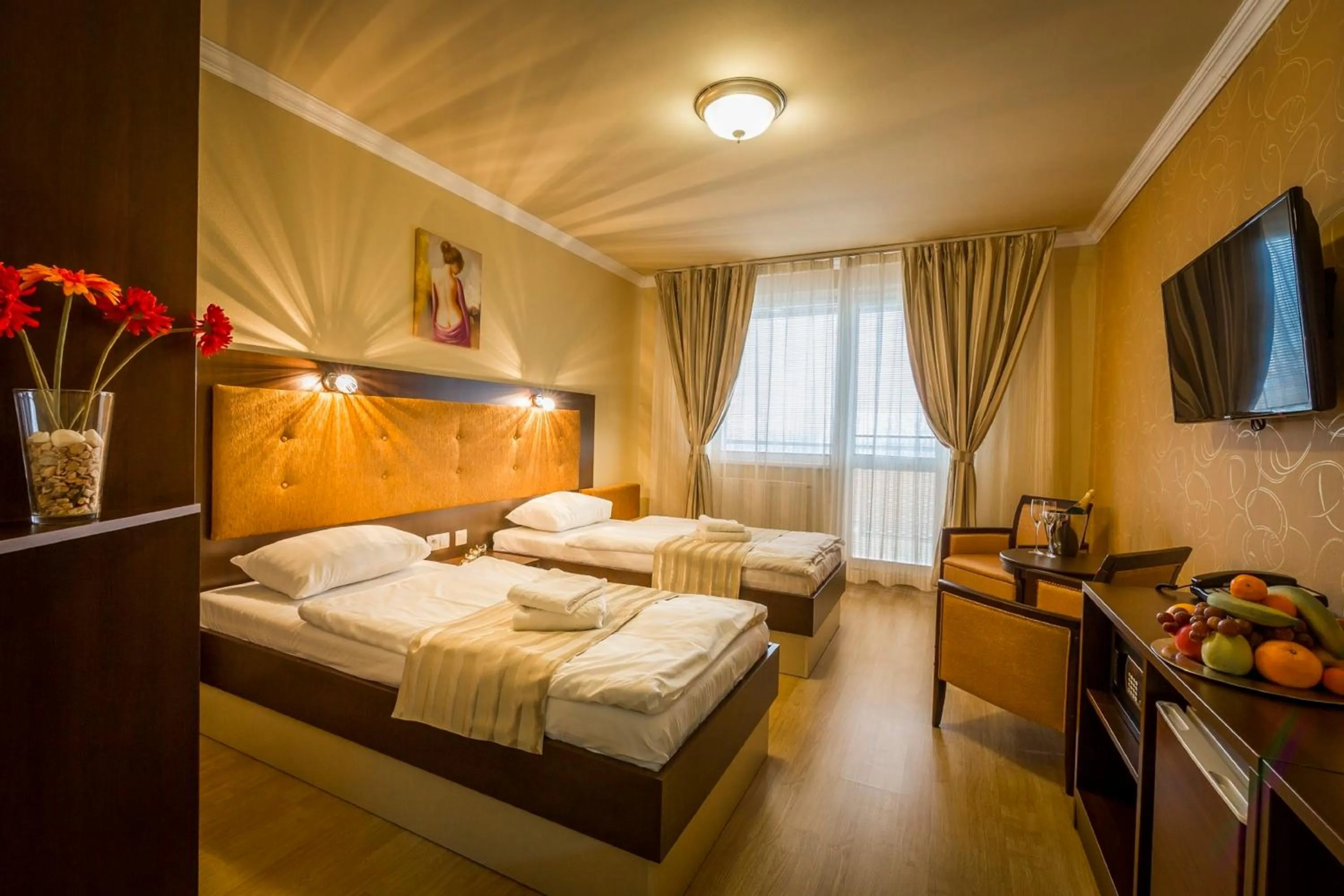 Decorative detail, Bed in Hotel Sun