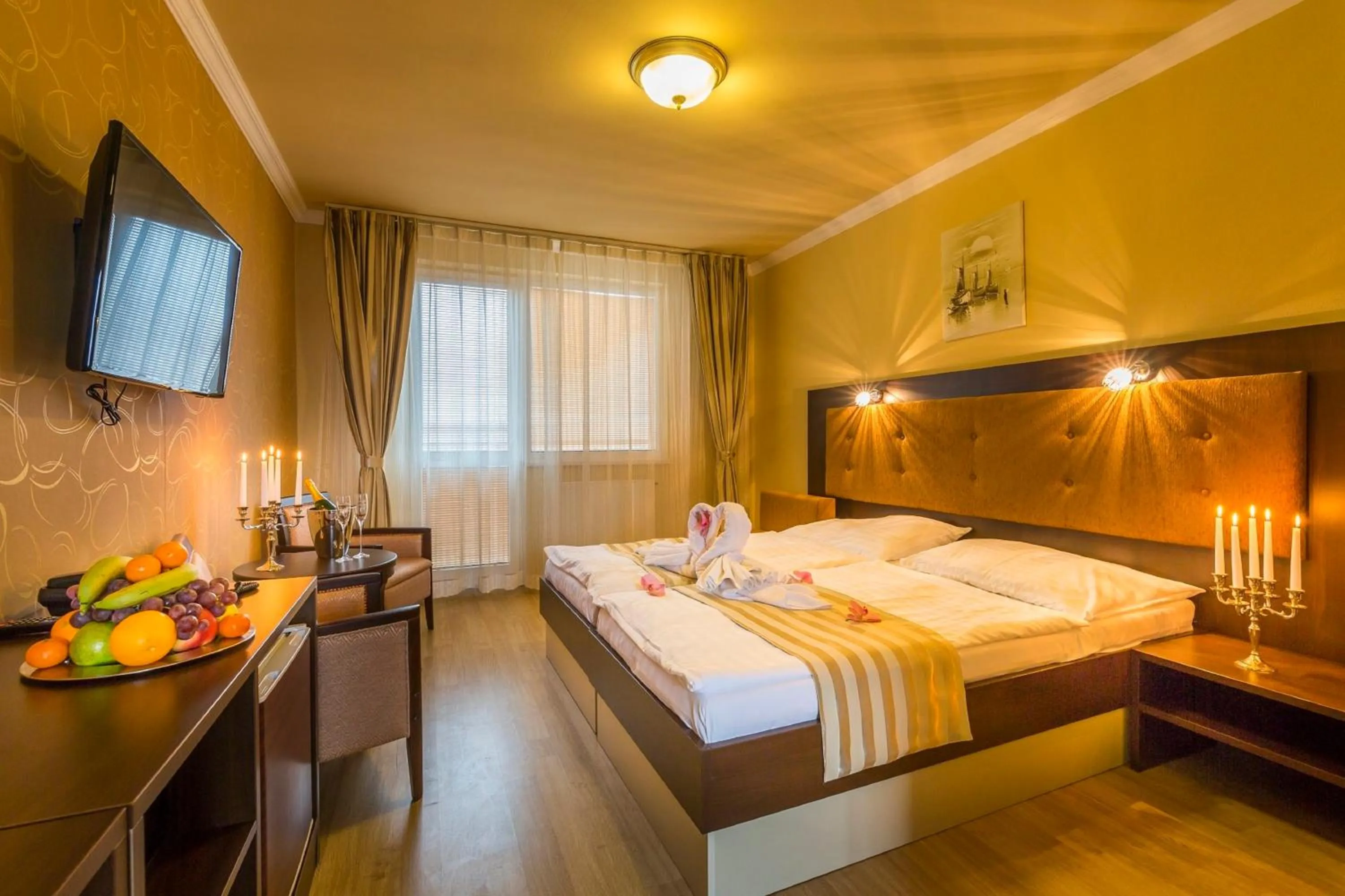 Decorative detail, Bed in Hotel Sun