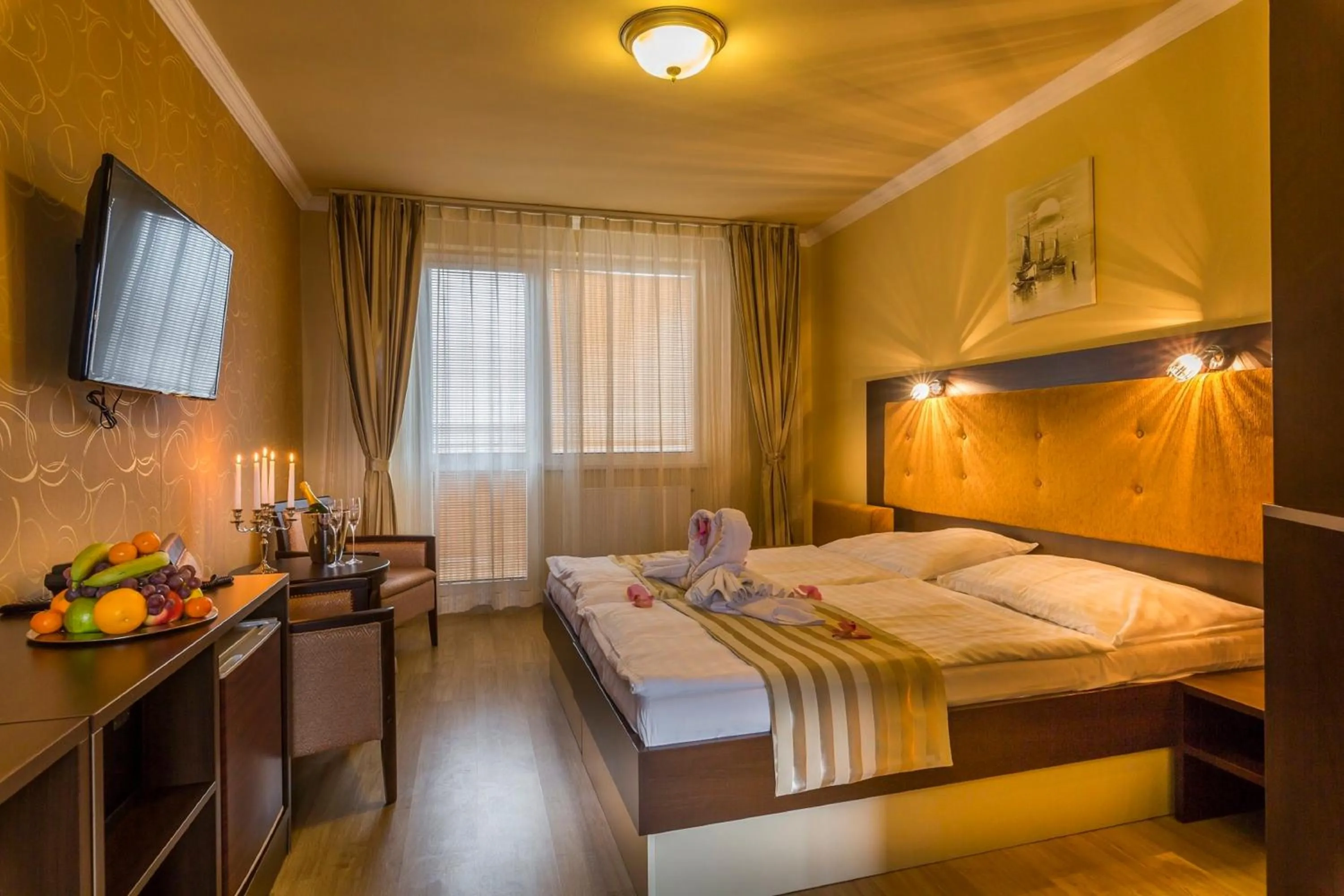 Decorative detail, Bed in Hotel Sun