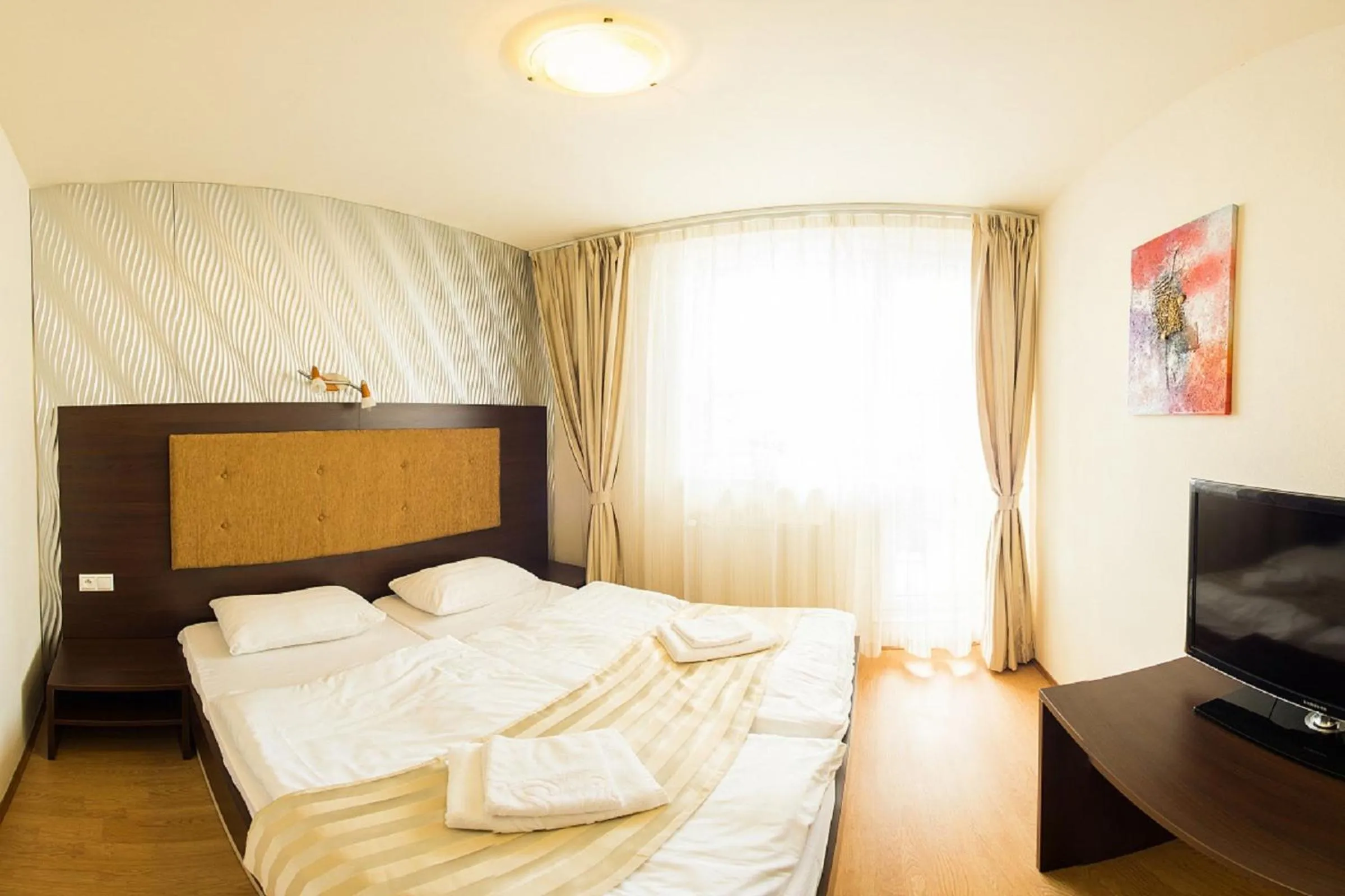 Decorative detail, Bed in Hotel Sun