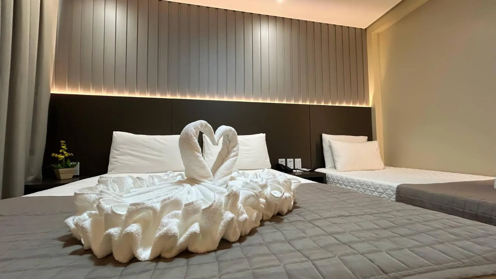 Bed in Pietro Angelo Hotel