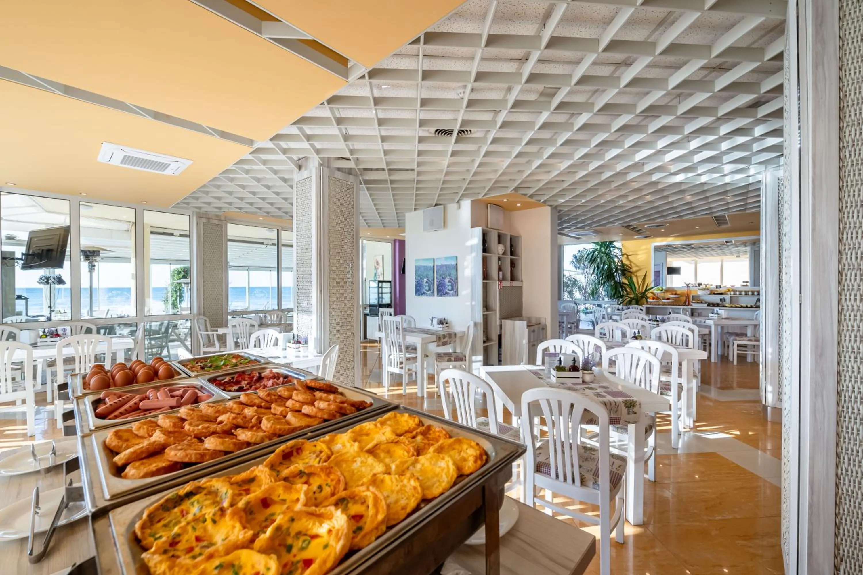 Buffet breakfast in Aphrodite Beach Hotel