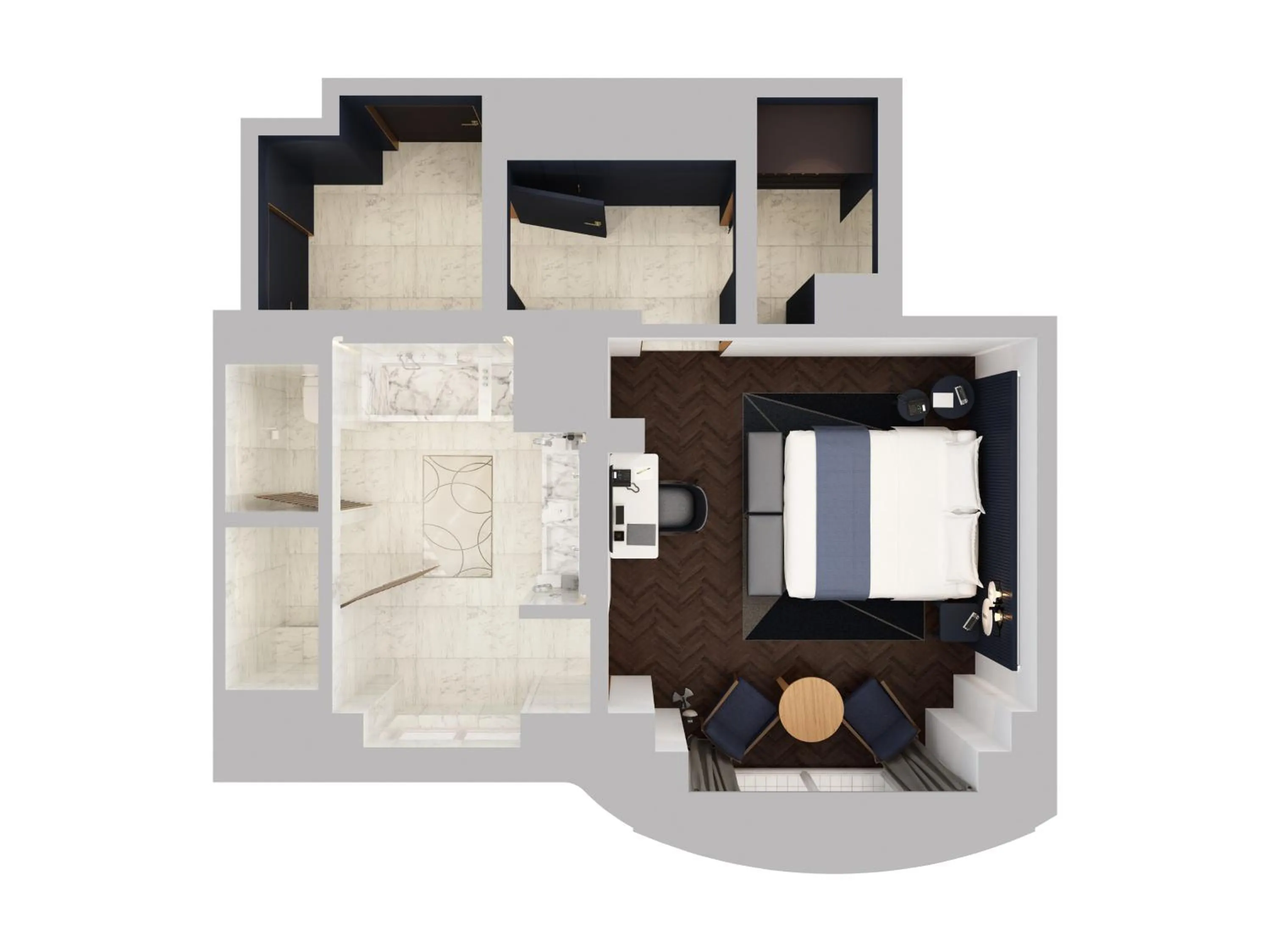 Floor plan in Mandarin Oriental Lutetia, Paris