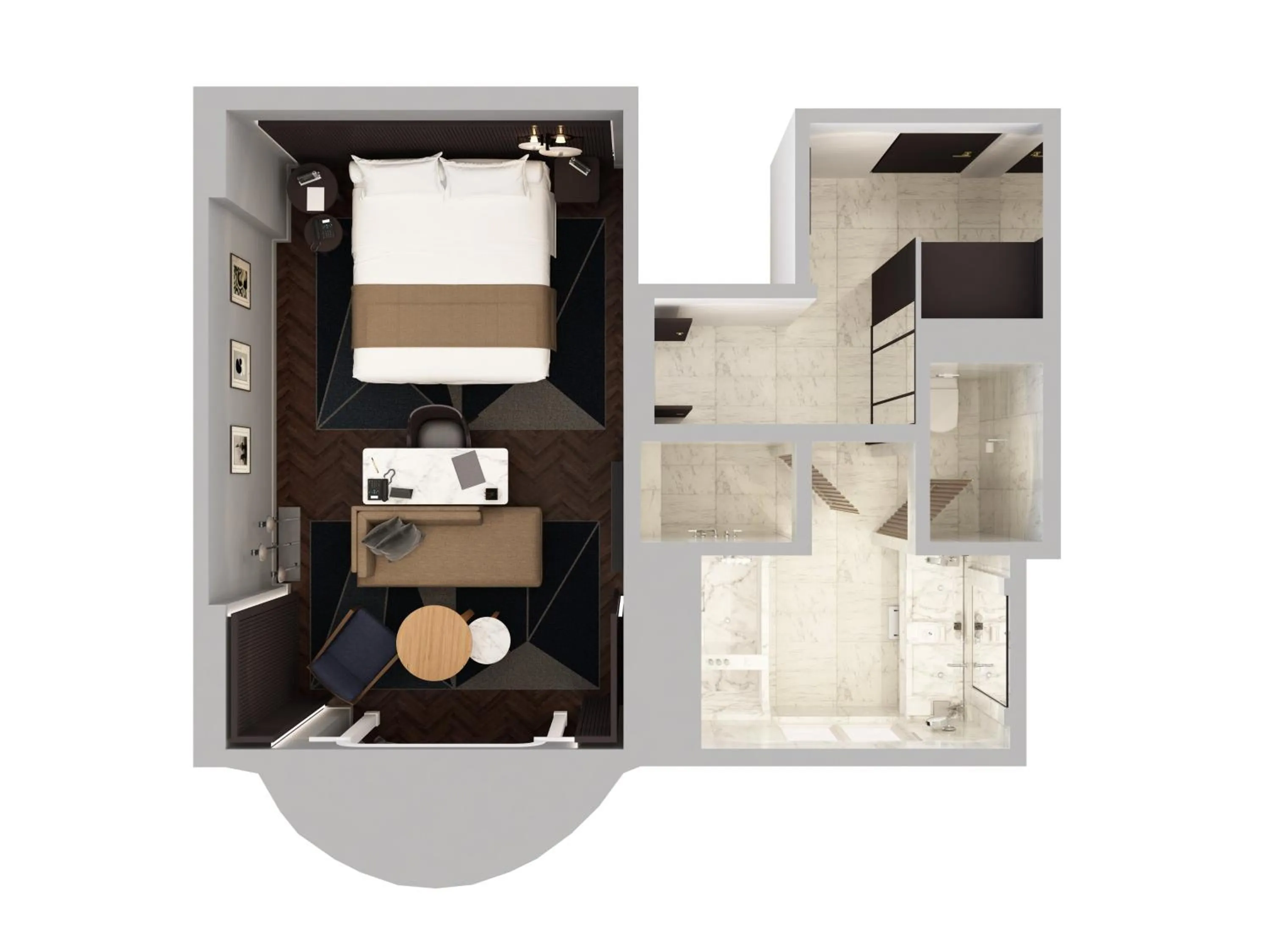 Floor plan in Mandarin Oriental Lutetia, Paris