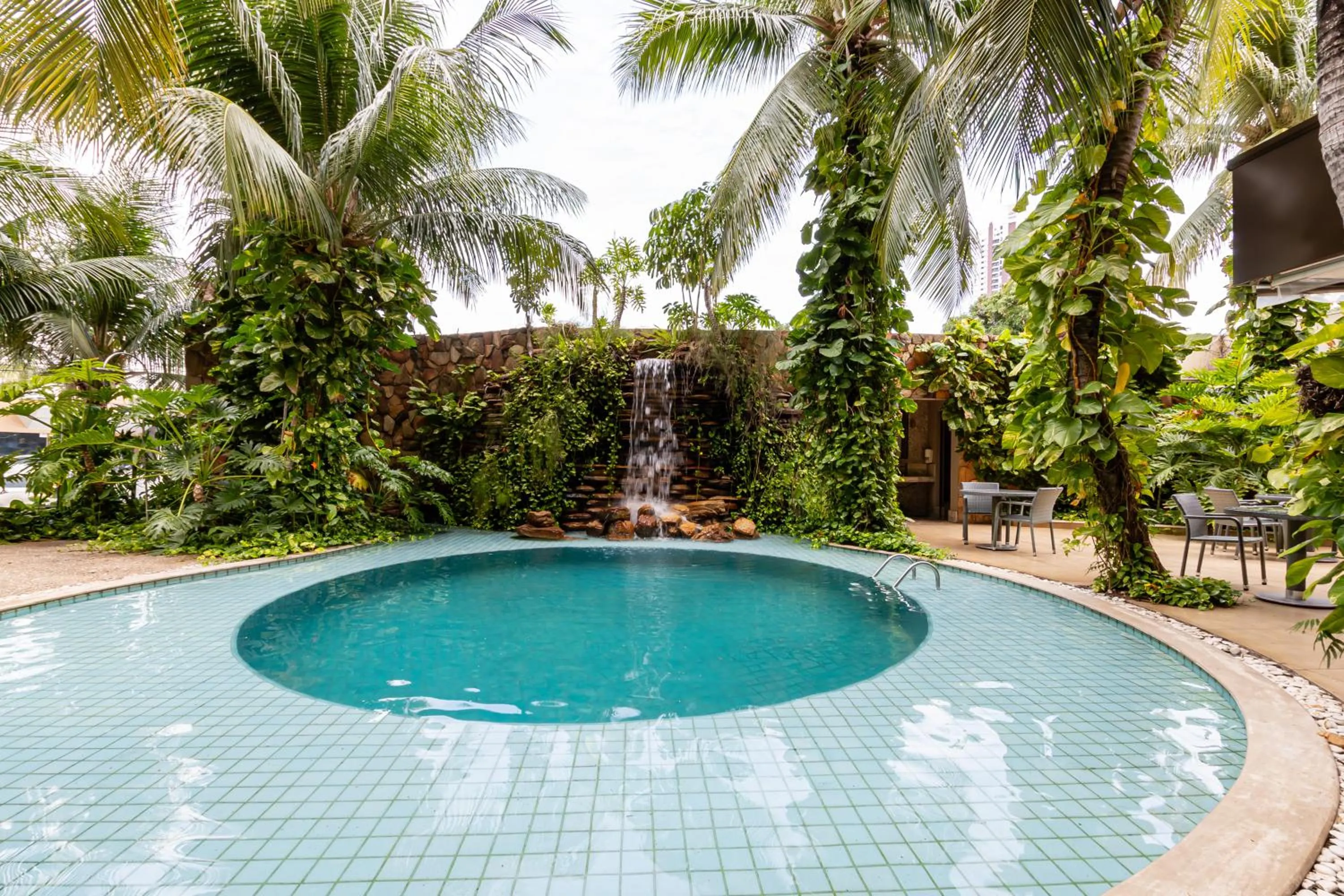 Pool view in Amazon Plaza Hotel