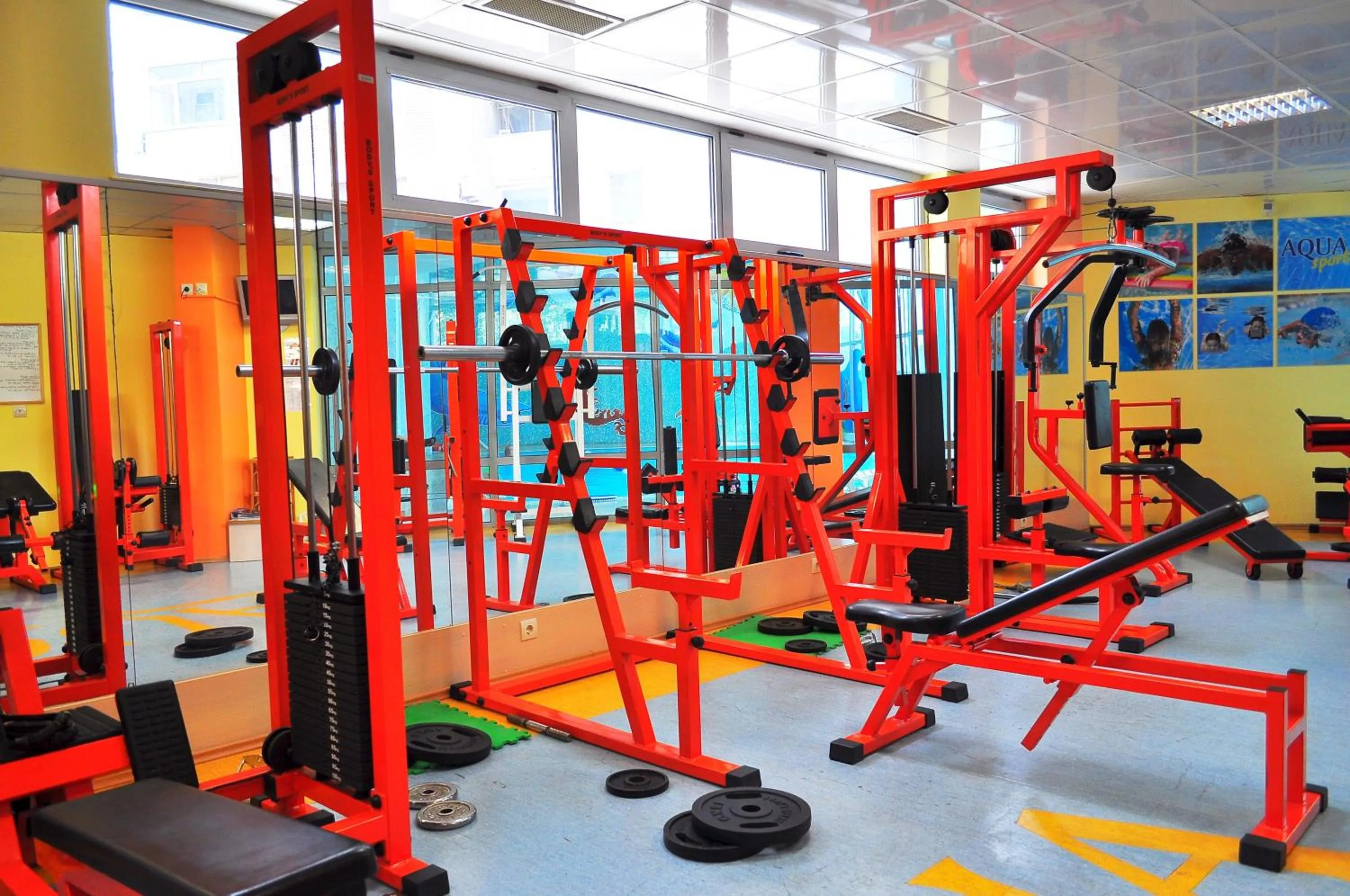 Fitness centre/facilities in Aqua Hotel