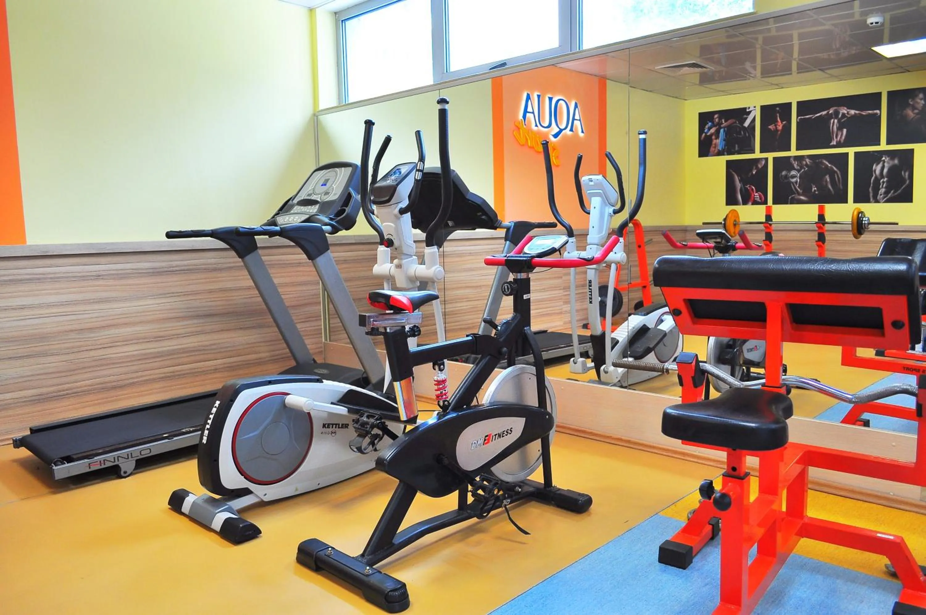 Fitness centre/facilities in Aqua Hotel